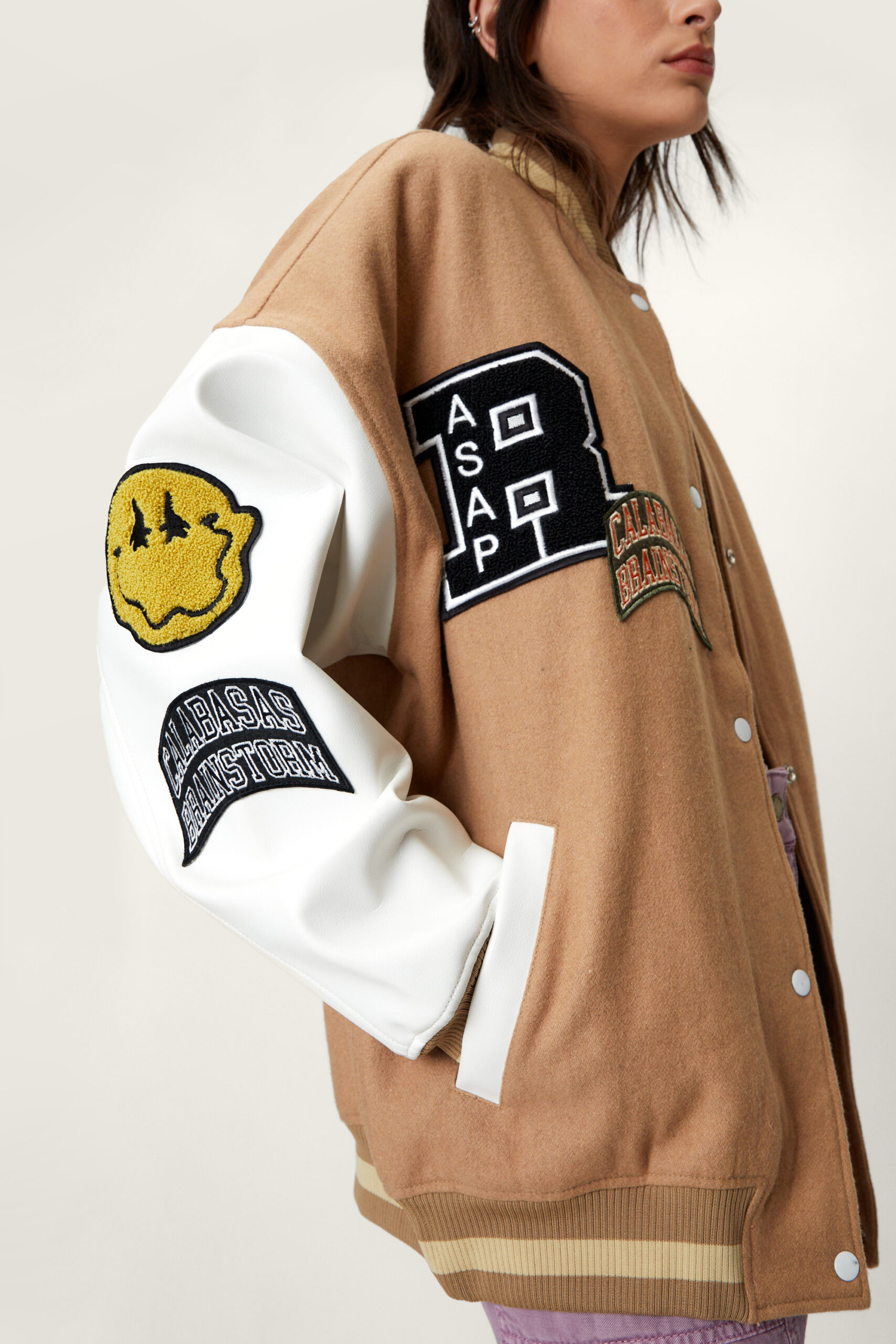 Varsity Badged Bomber Jacket 