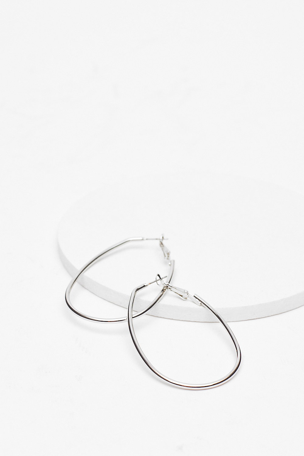 Oval Hoop Earrings