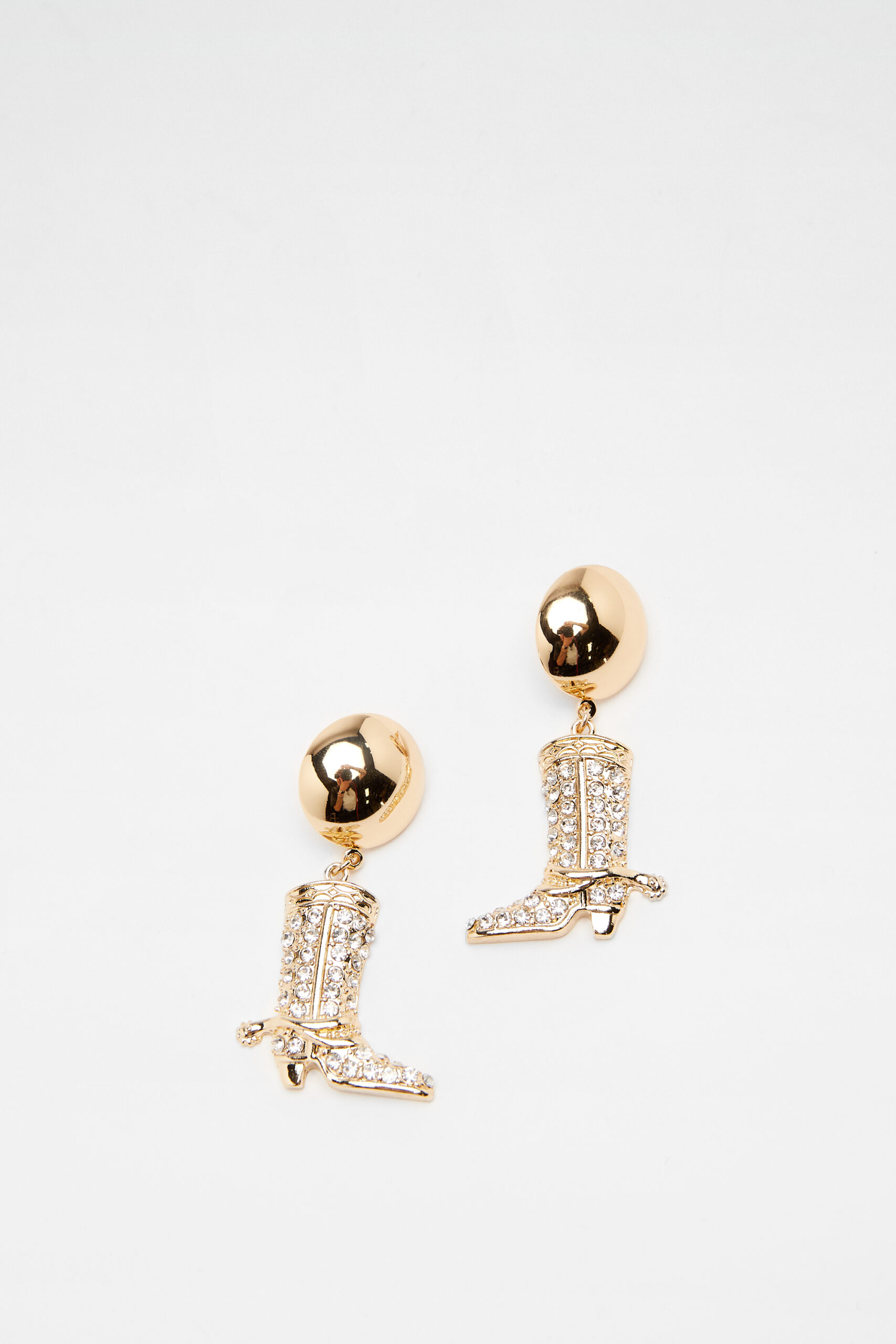 Diamante Cowboy Boot Earrings