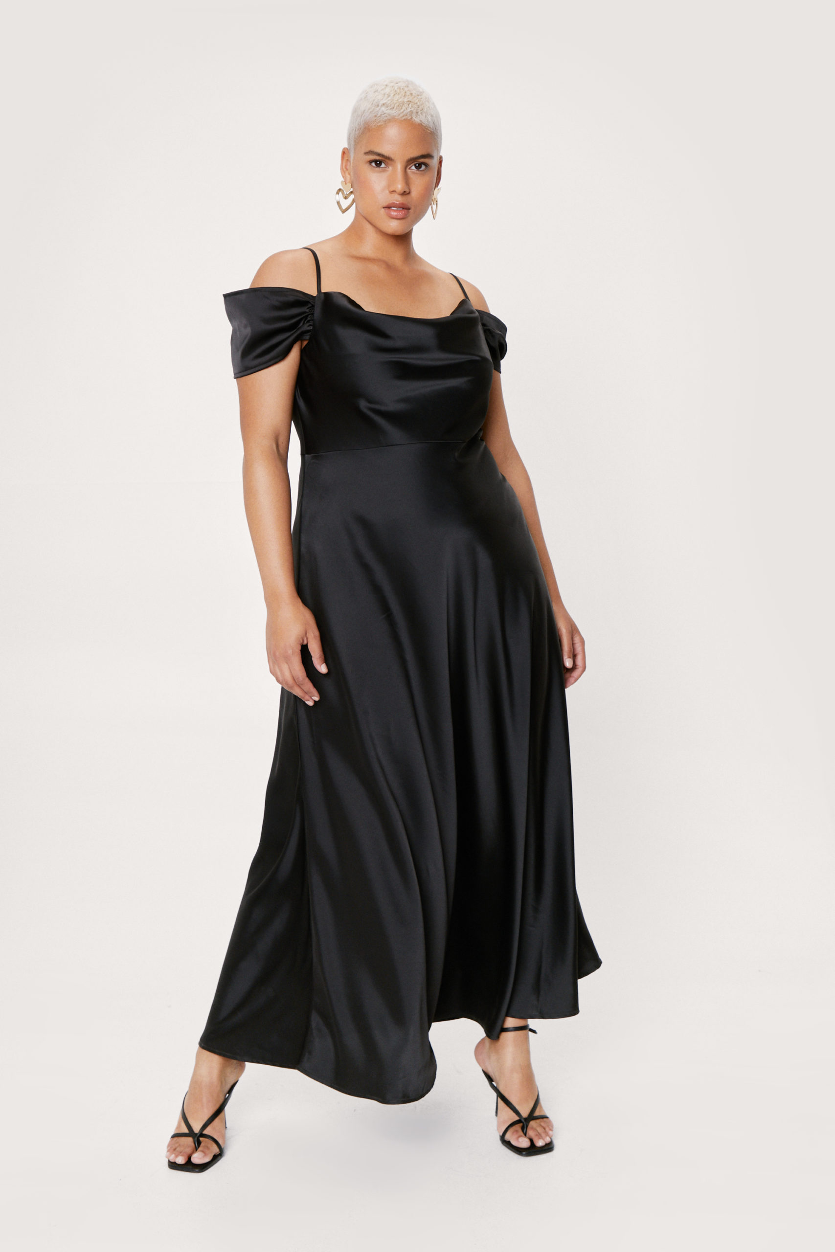 Black Bardot Maxi Dress