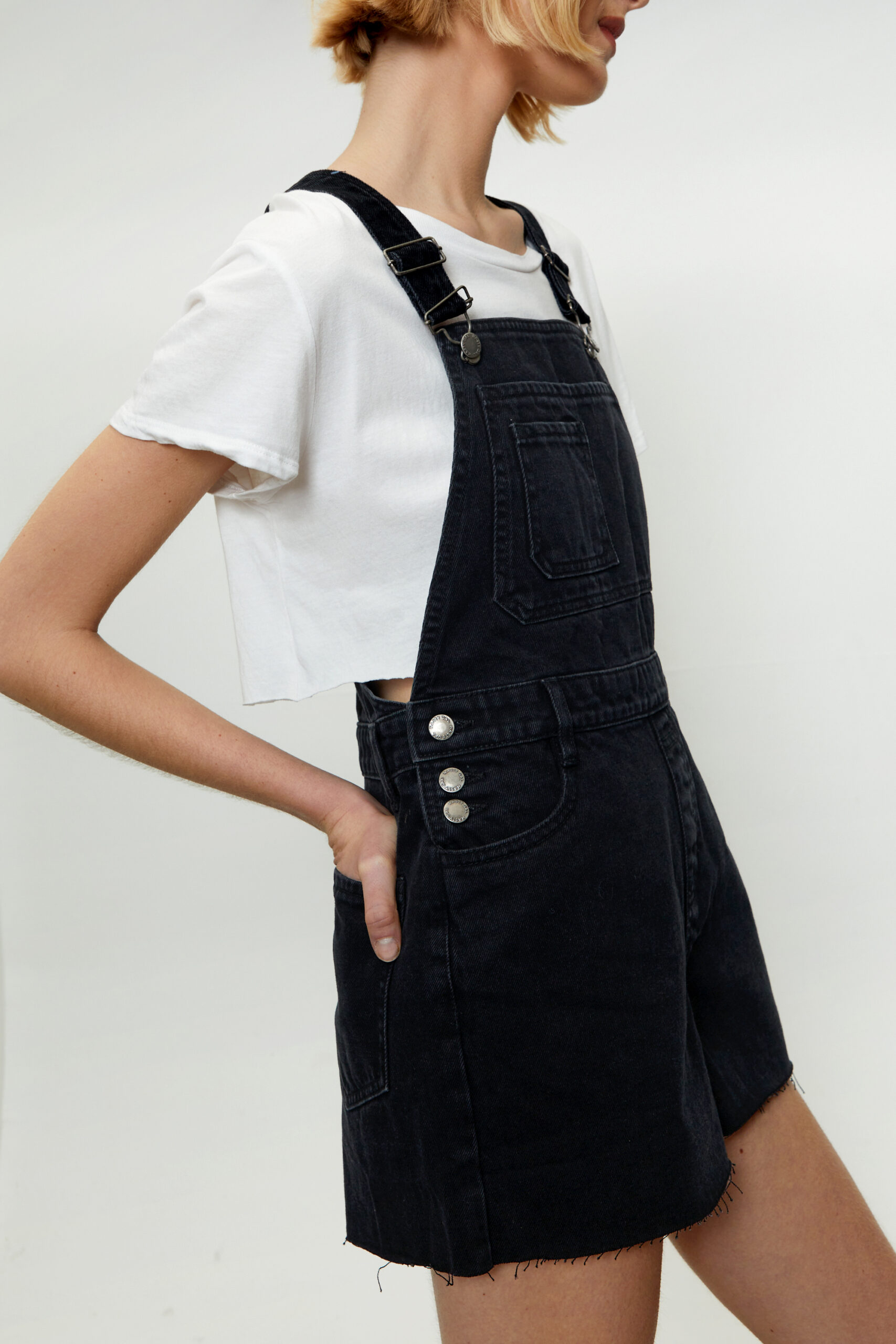 Short Denim Dungarees