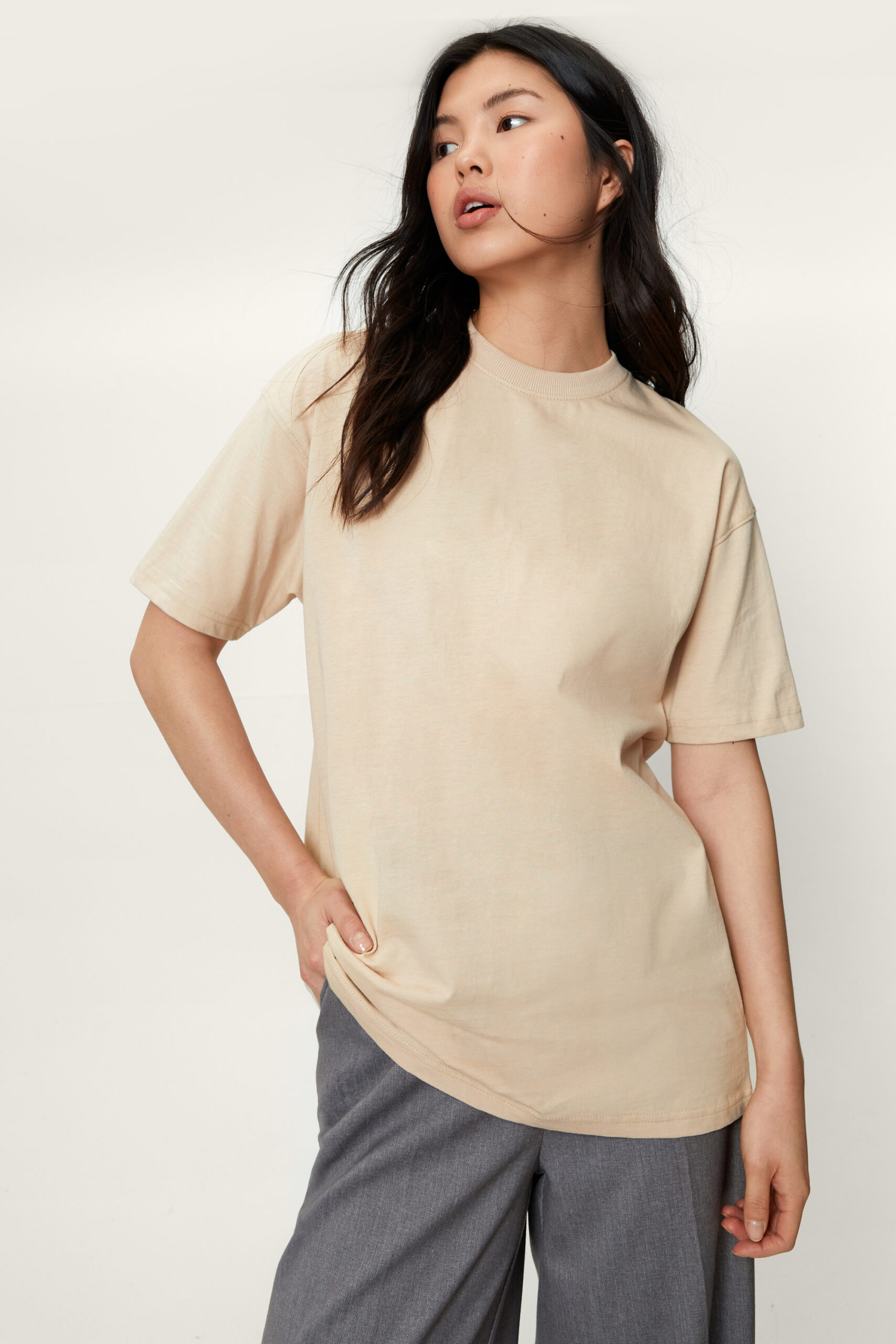 Premium Cotton Crew Neck Oversized T-Shirt 