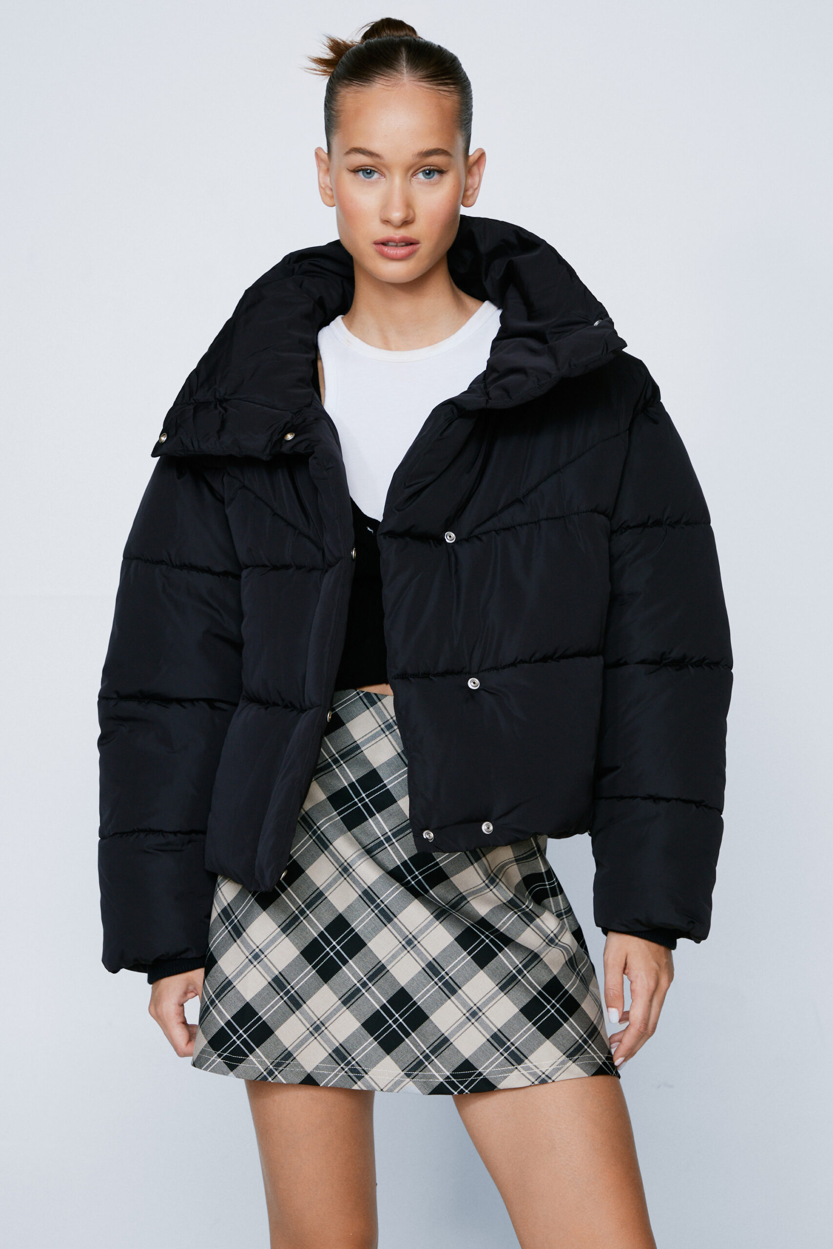 High Neck Oversized Puffer Jacket 