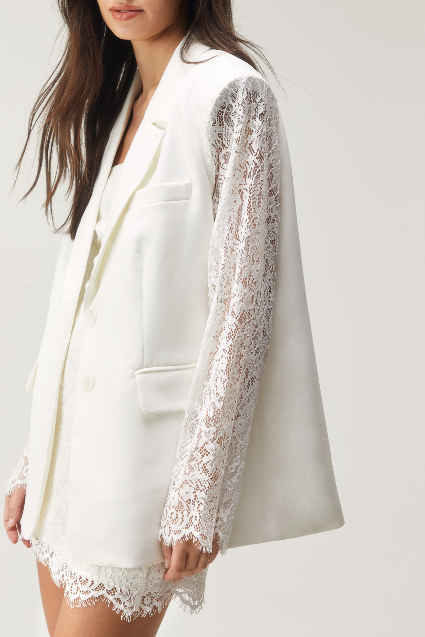 Premium Lace Oversized Blazer