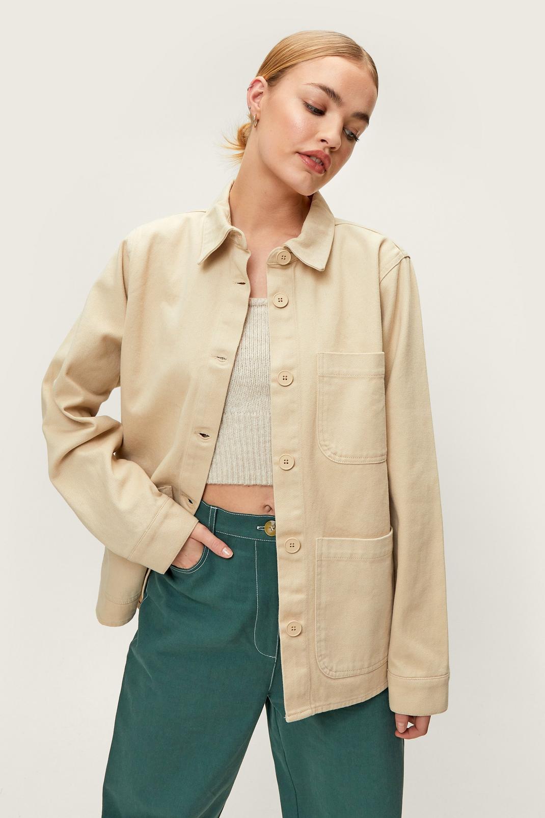 Utility Pocket Button Down Jacket