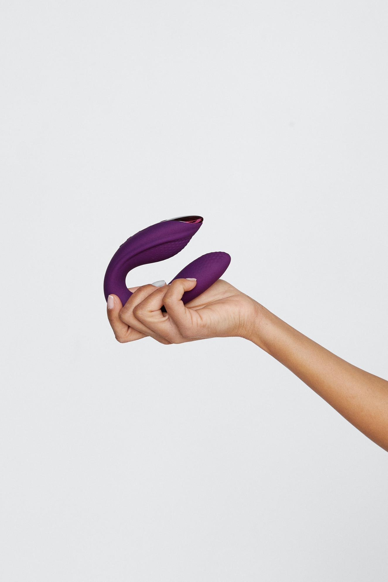 Rechargeable Remote Controlled C-Shaped Vibrator