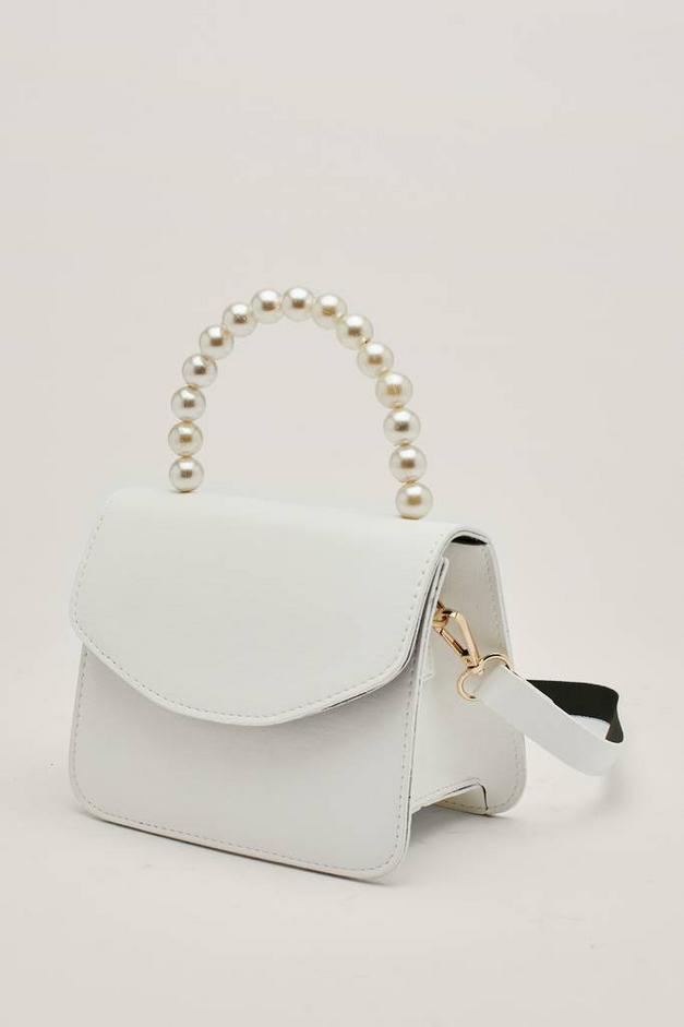 Pearl Handle Small Crossbody Bag