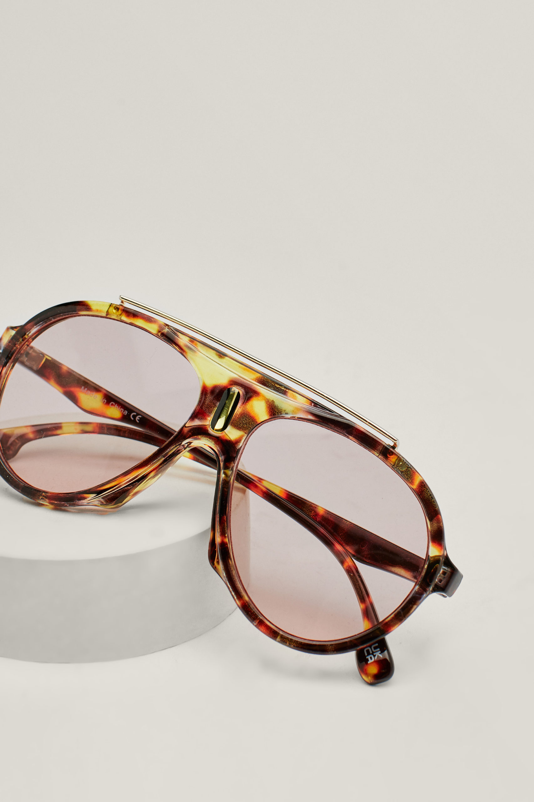 Tortoiseshell Aviator Sunglasses