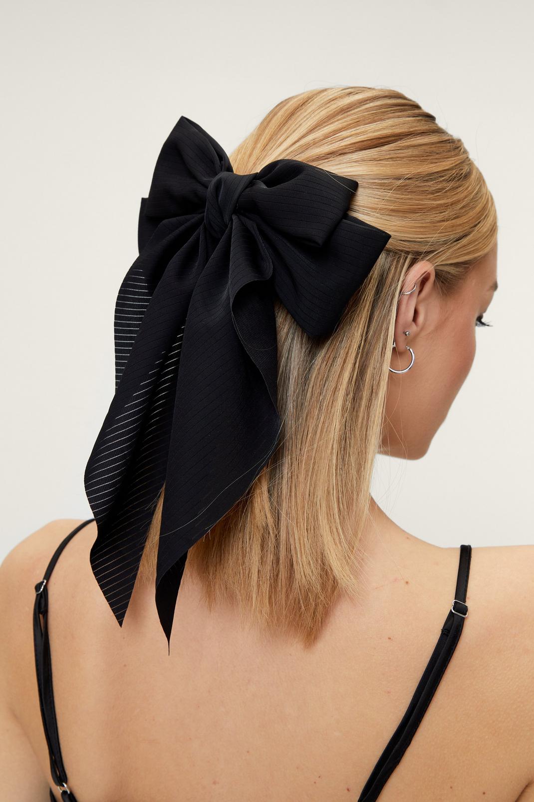 Oversized Double Bow Hair Clip