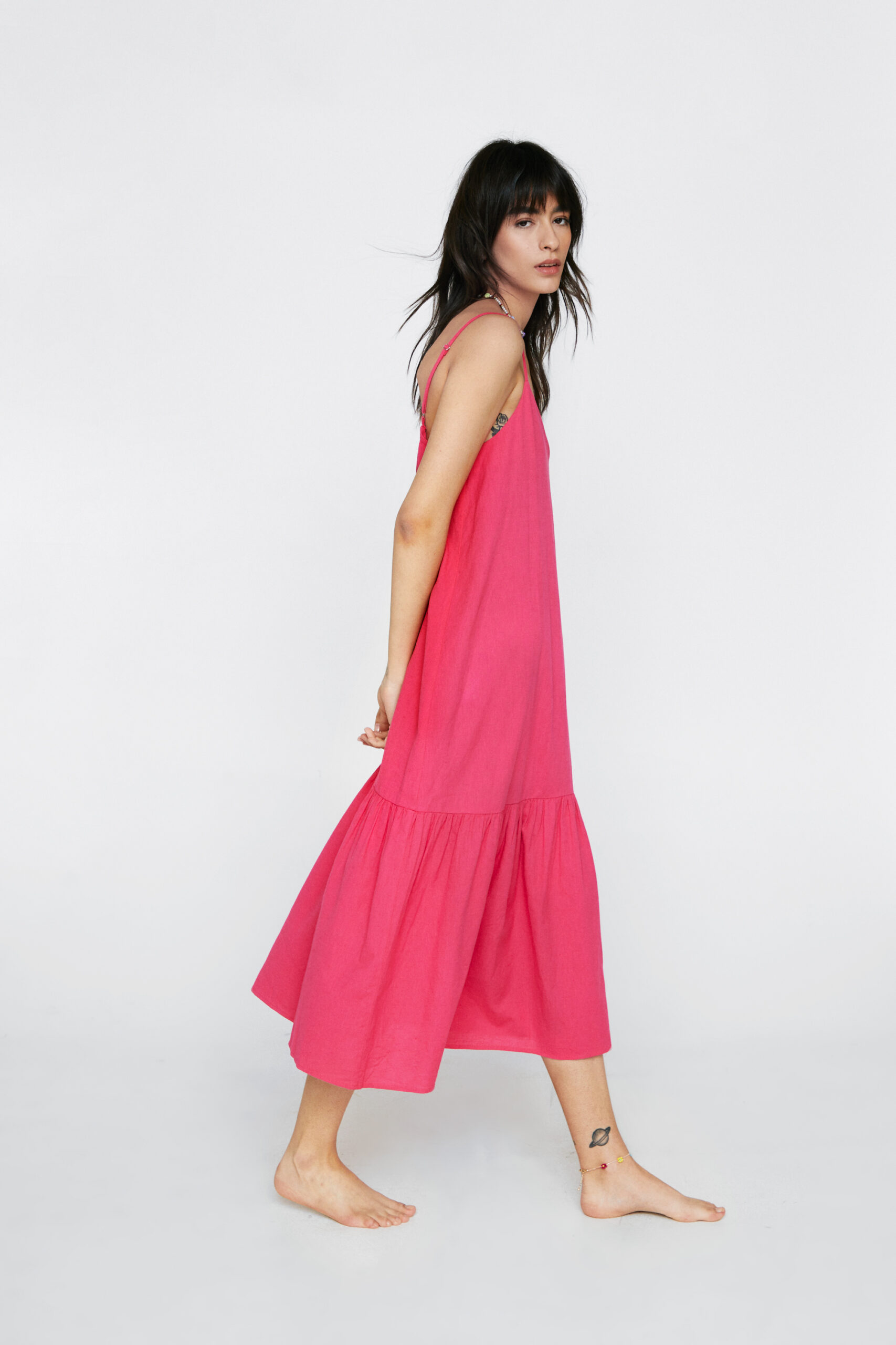 Strappy Tiered Maxi Dress