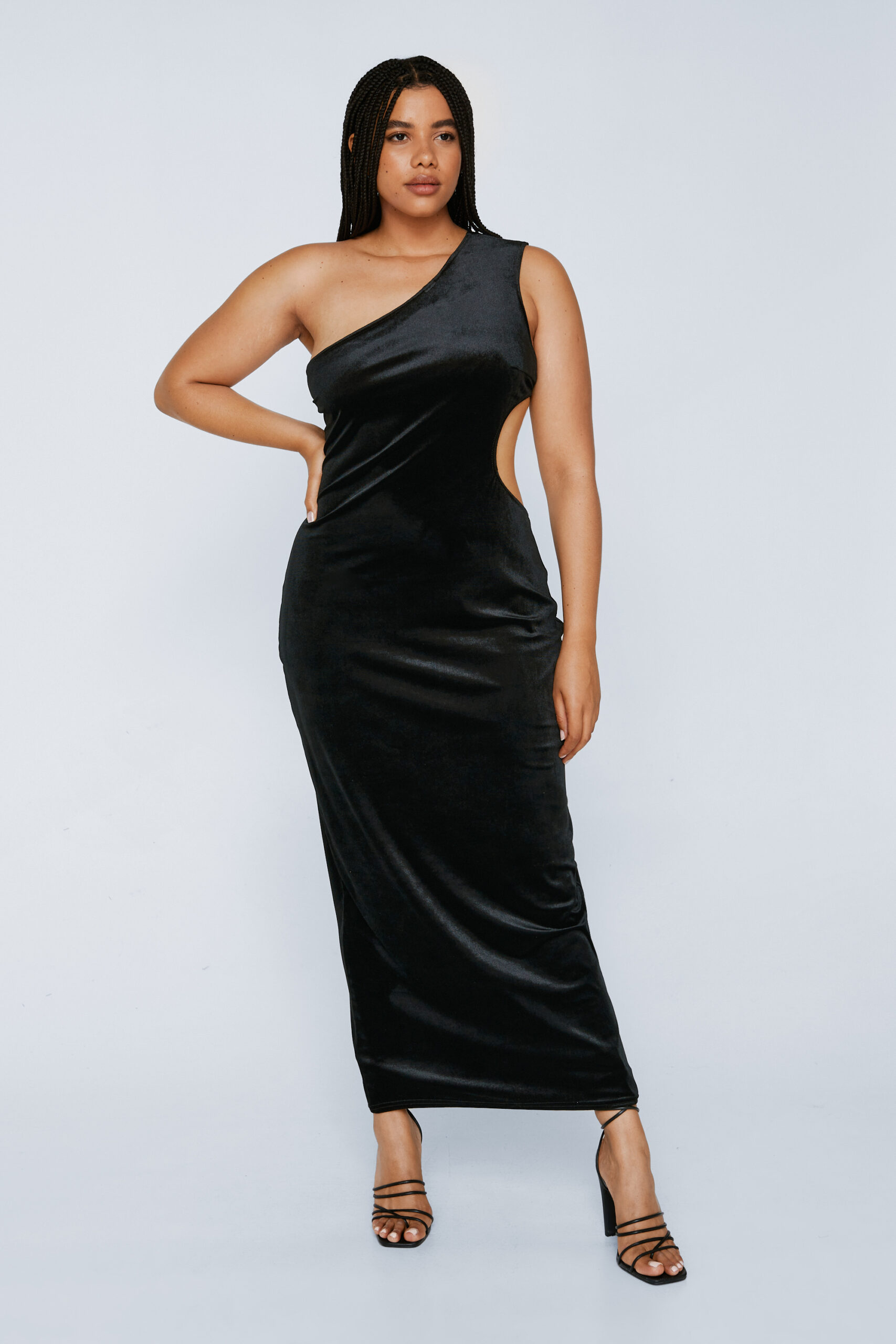 Plus Size Cut Out Back Maxi Dress