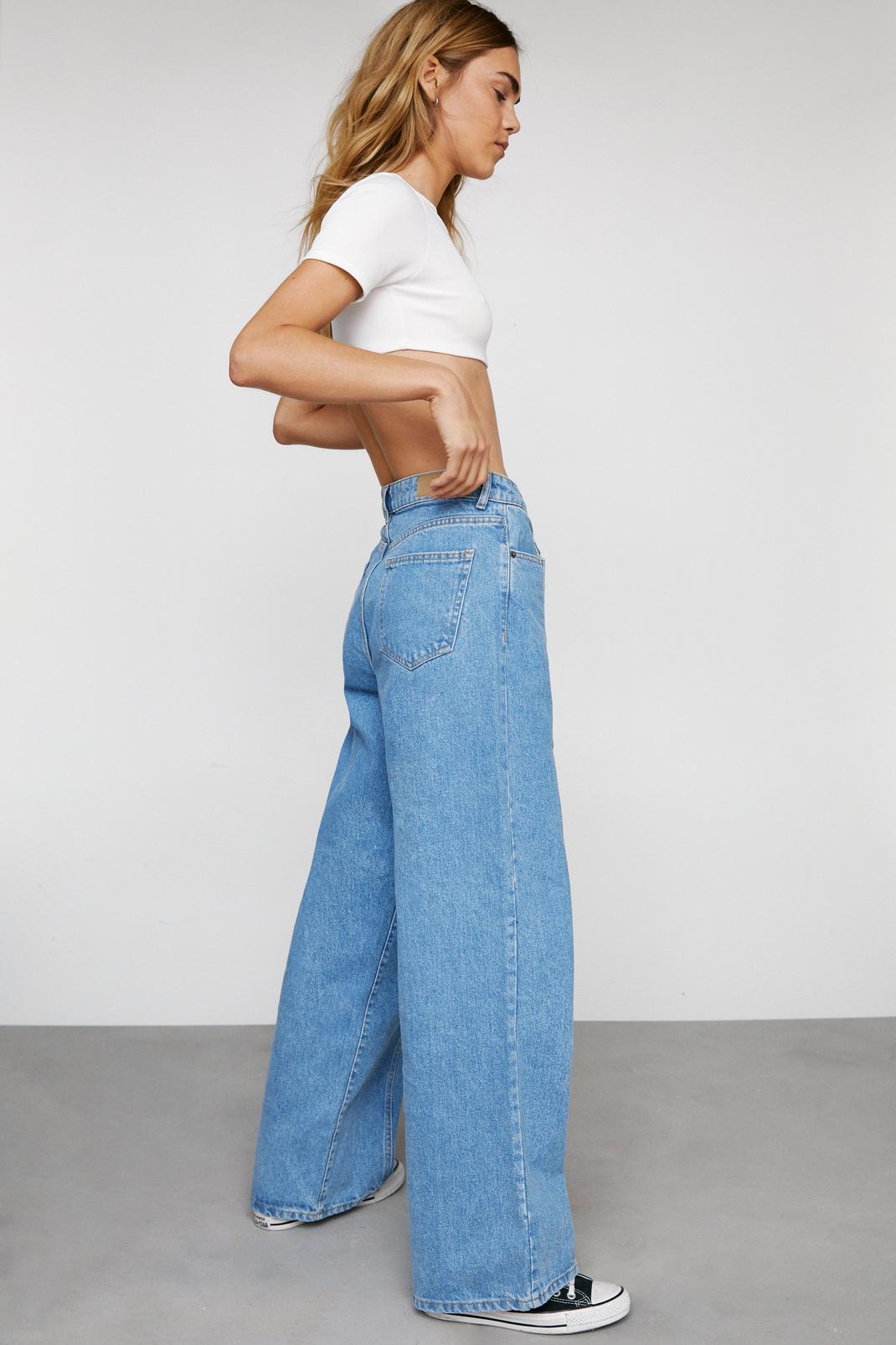 Organic Denim Wide Leg Jeans