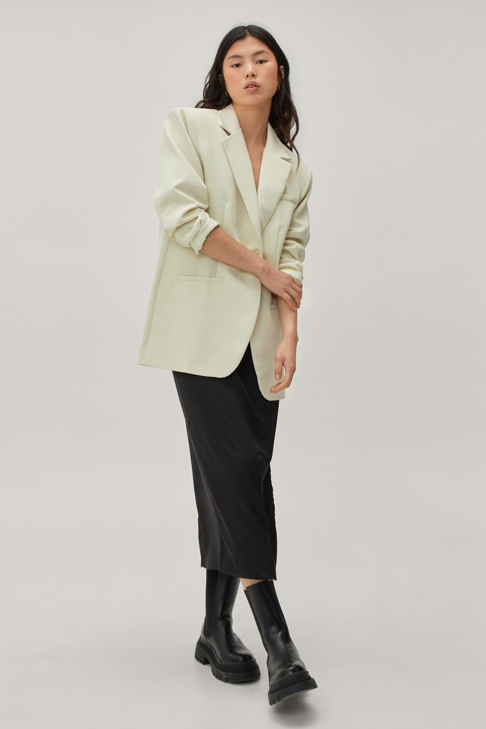 Oversized Single Breasted Blazer