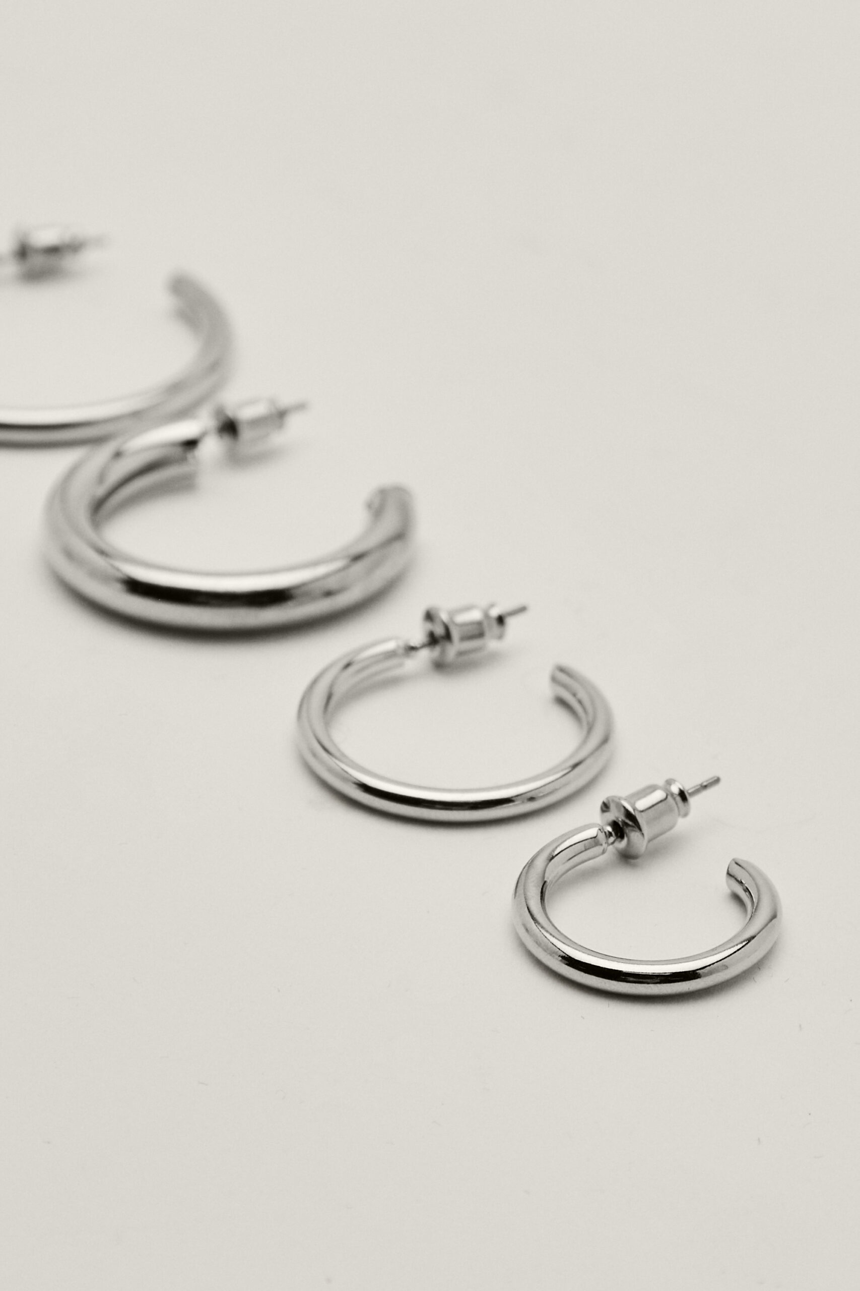 Recycled 4pc Hoop Earring Set