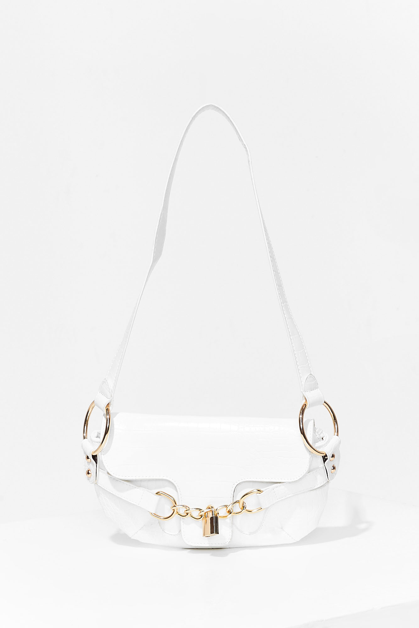 WANT Mock Croc Shoulder Bag