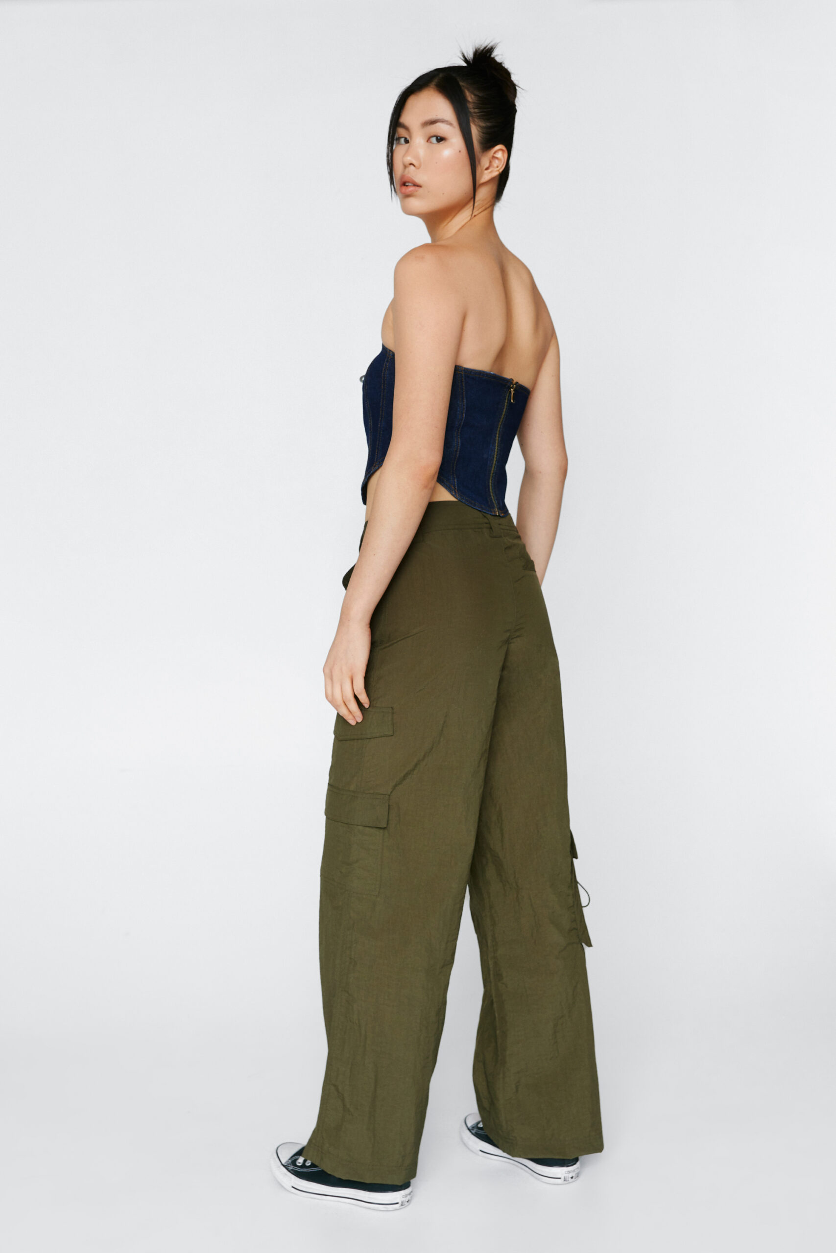 Puddle Wide Leg Pocket Cargo Pants