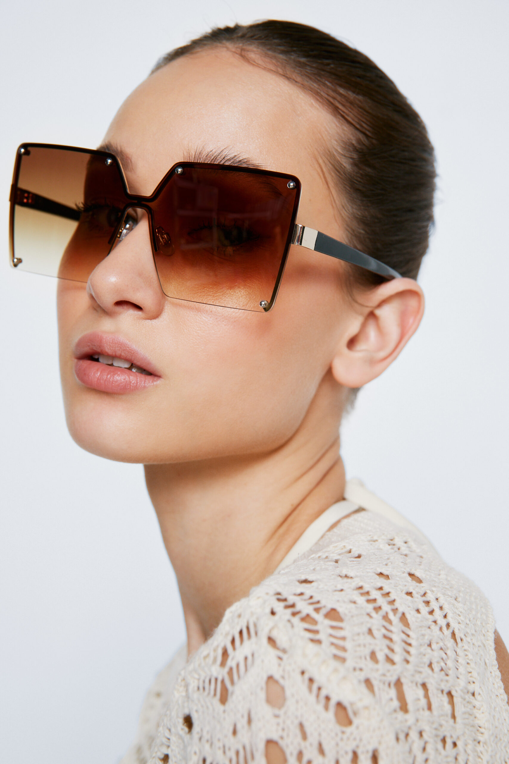 Square Oversized Ombre Sunglasses