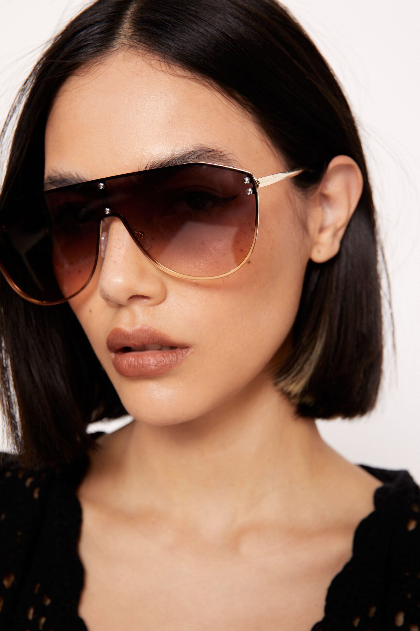 Ombre Lens Aviator Sunglasses