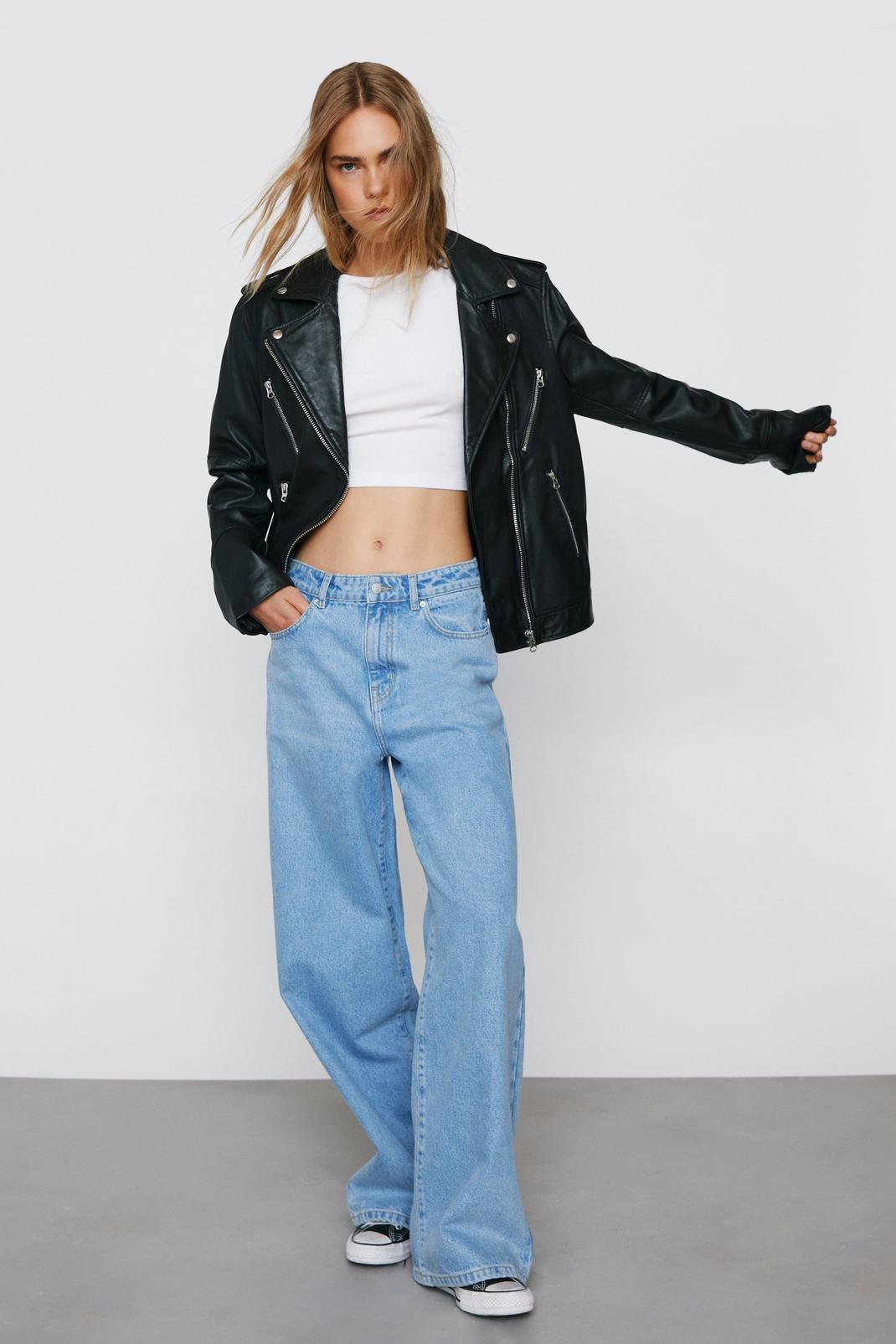 Denim Wide Leg Baggy Jeans