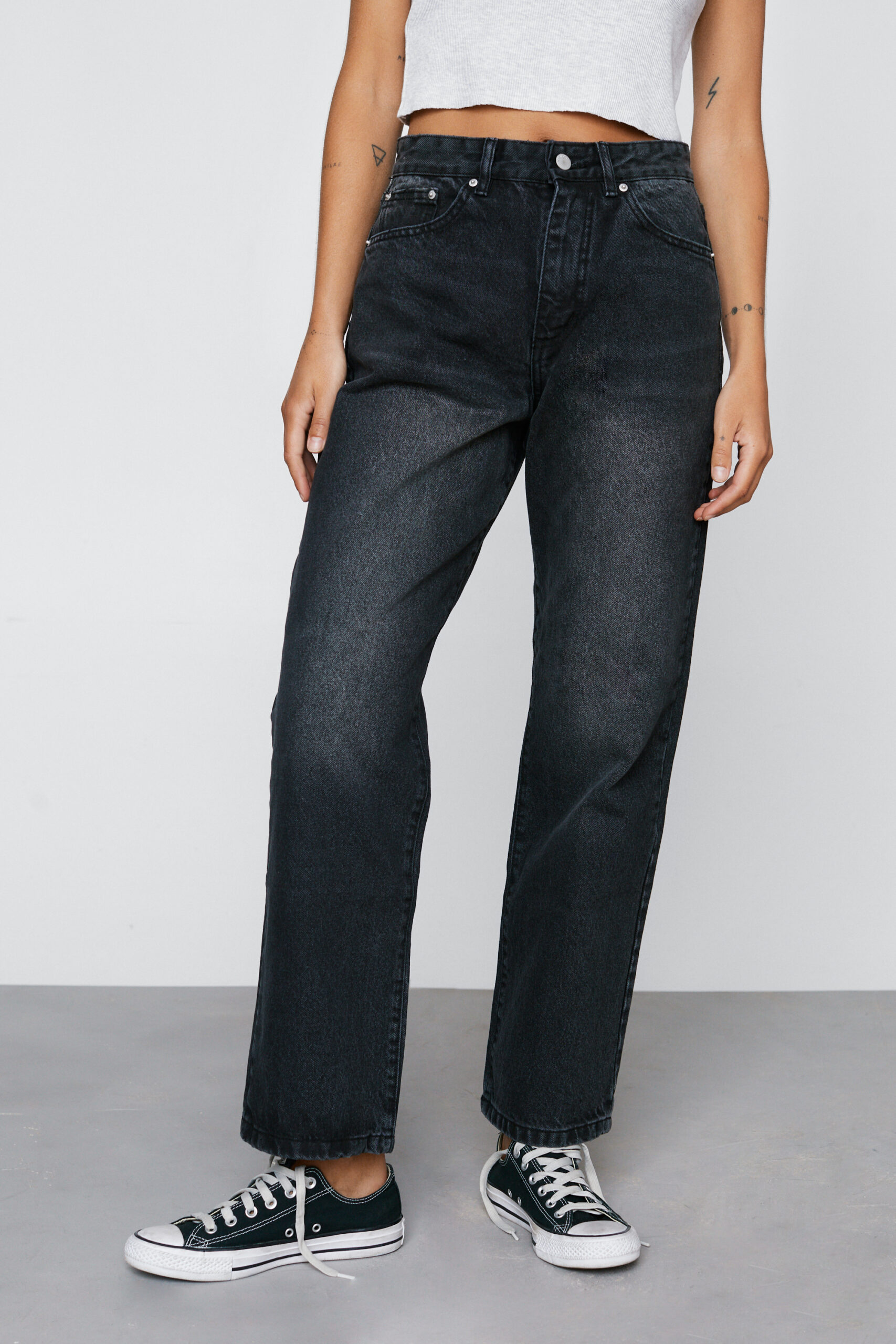 Petite Organic Cotton Boyfriend Denim Jeans