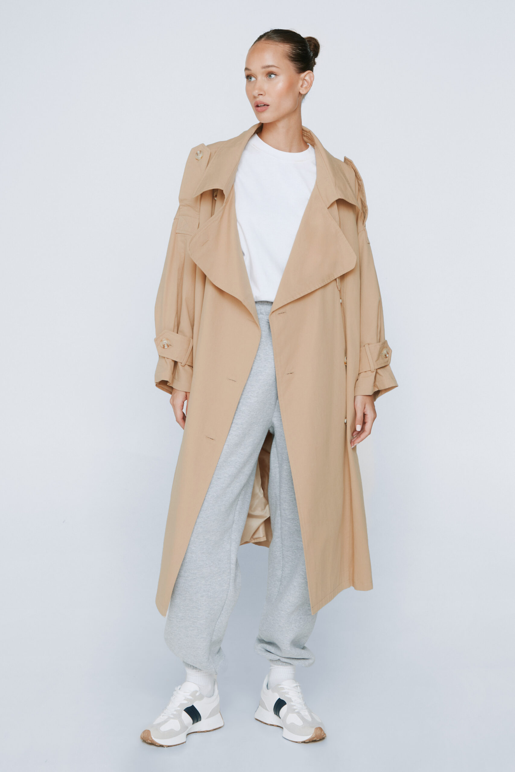 Petite Oversized Trench Coat 