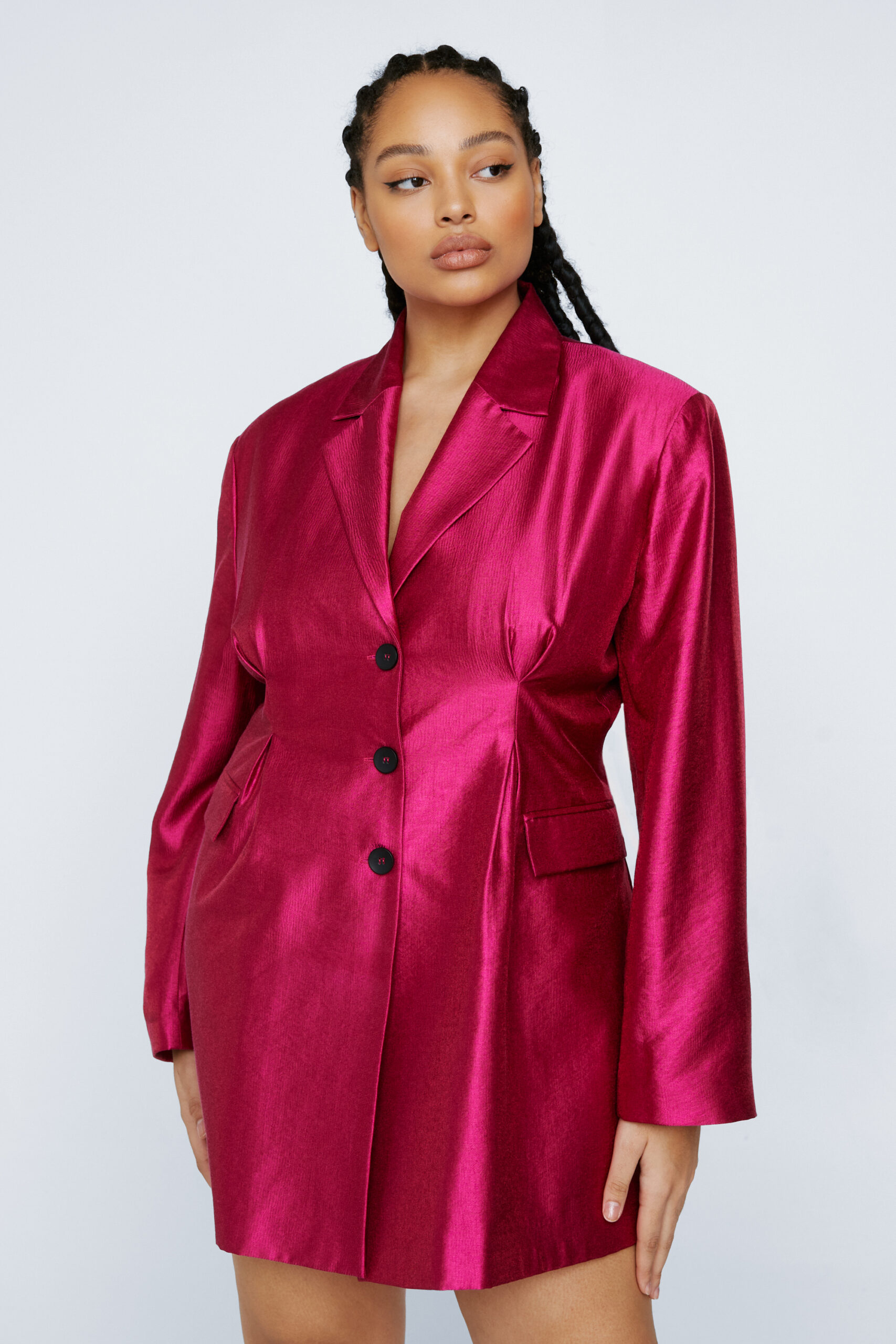 Plus Size Premium Tailored Blazer Dress