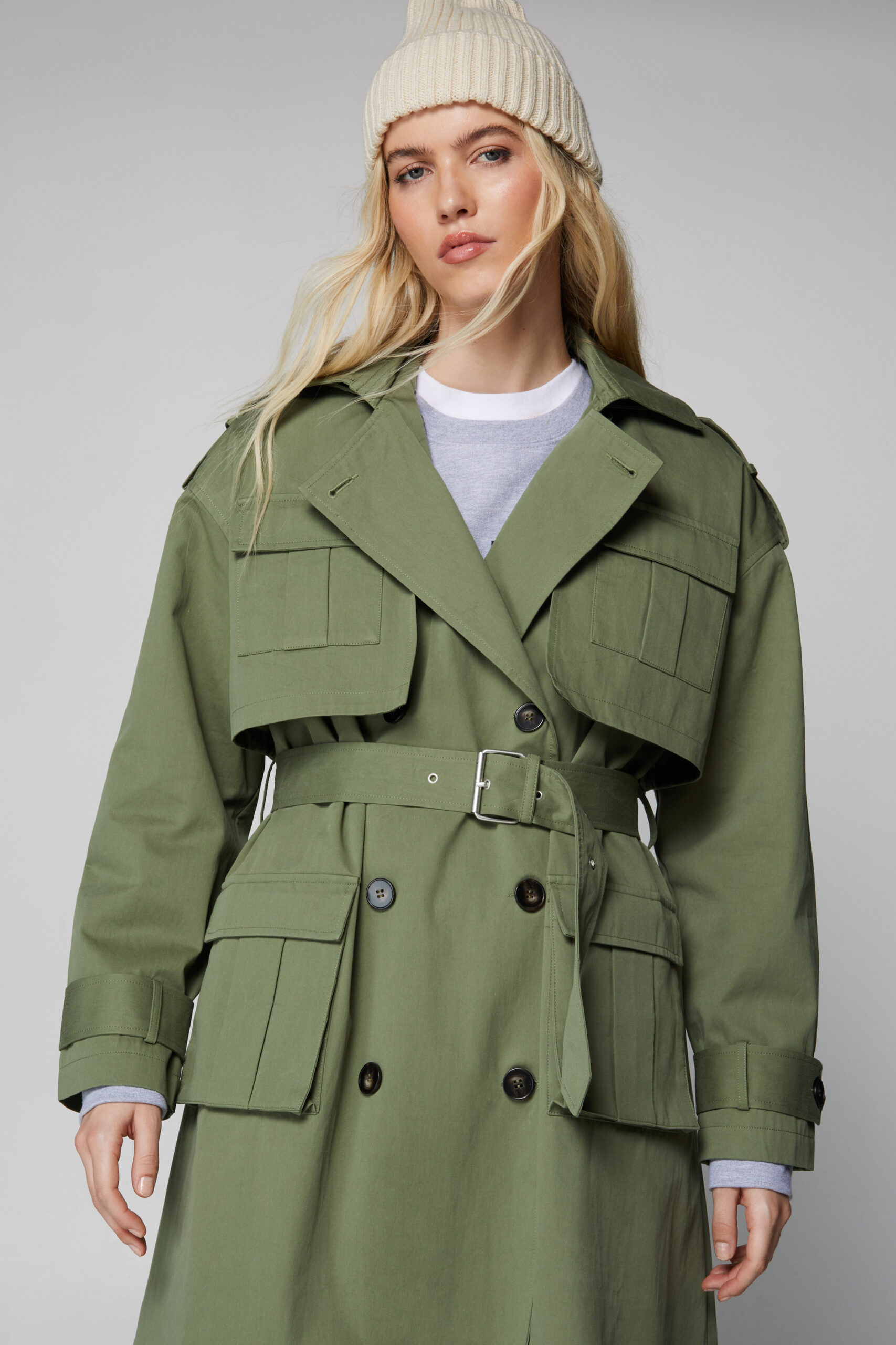 Premium Hooded Trench Coat