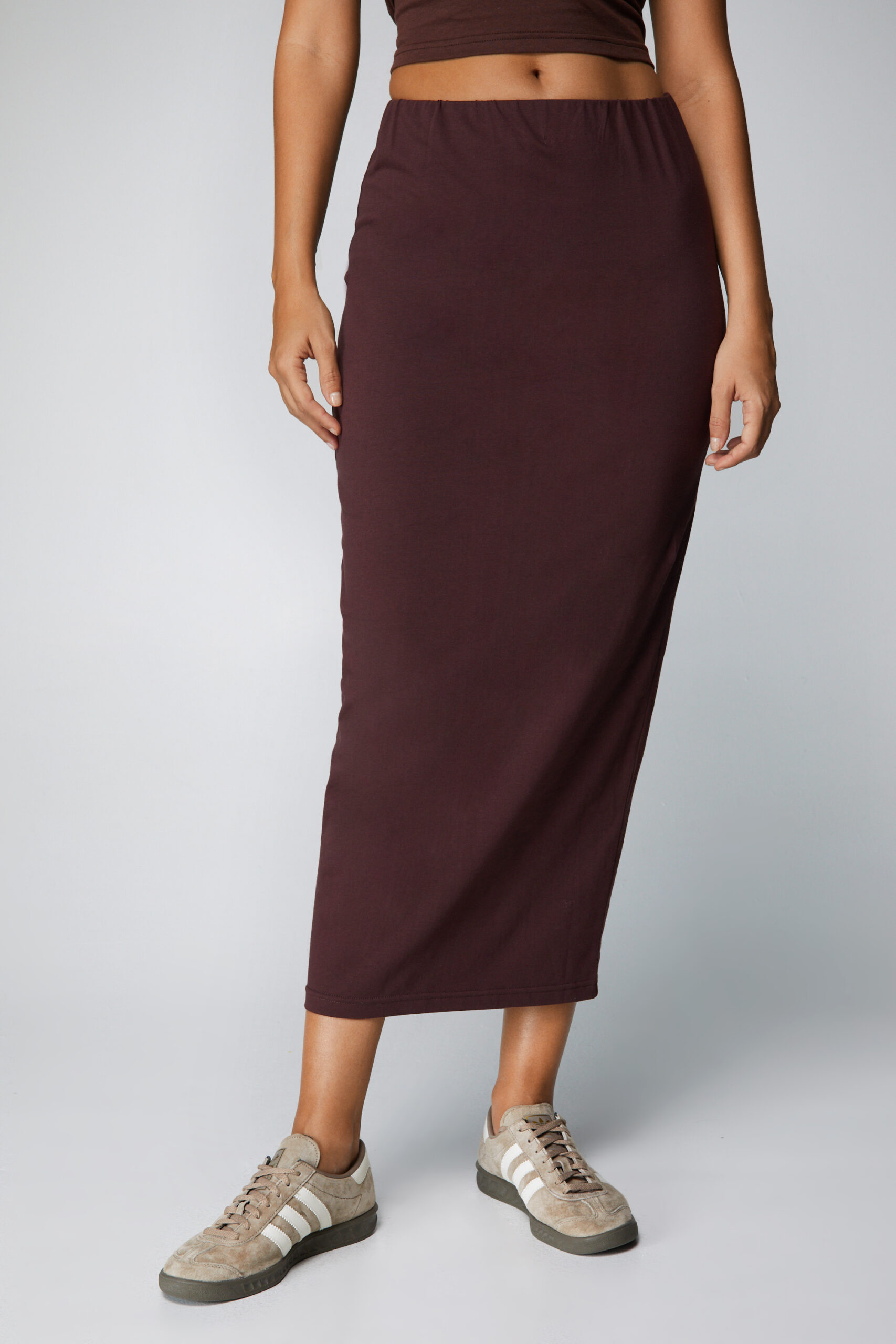 Basic Jersey Midi Skirt