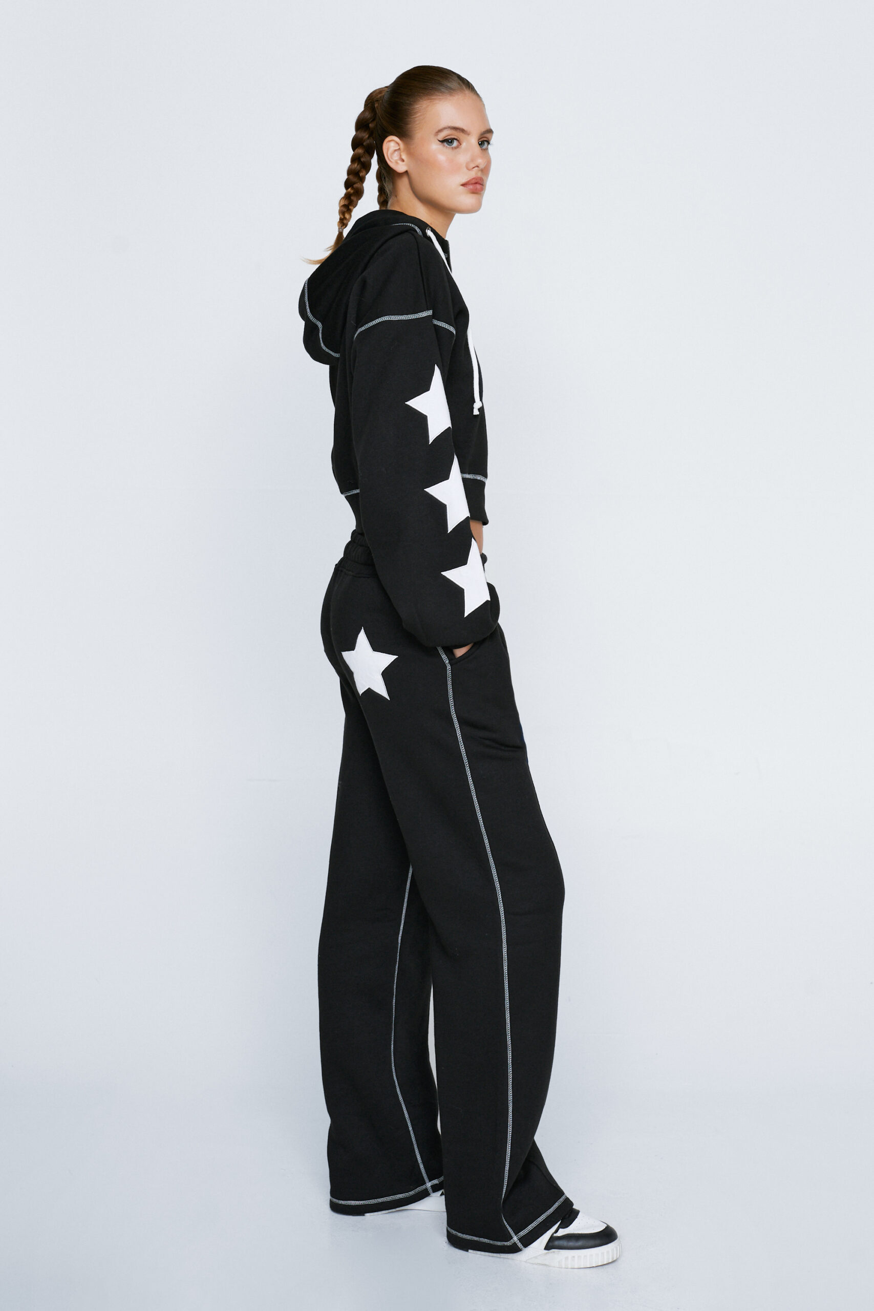 Star Wide Leg Sweatpants 