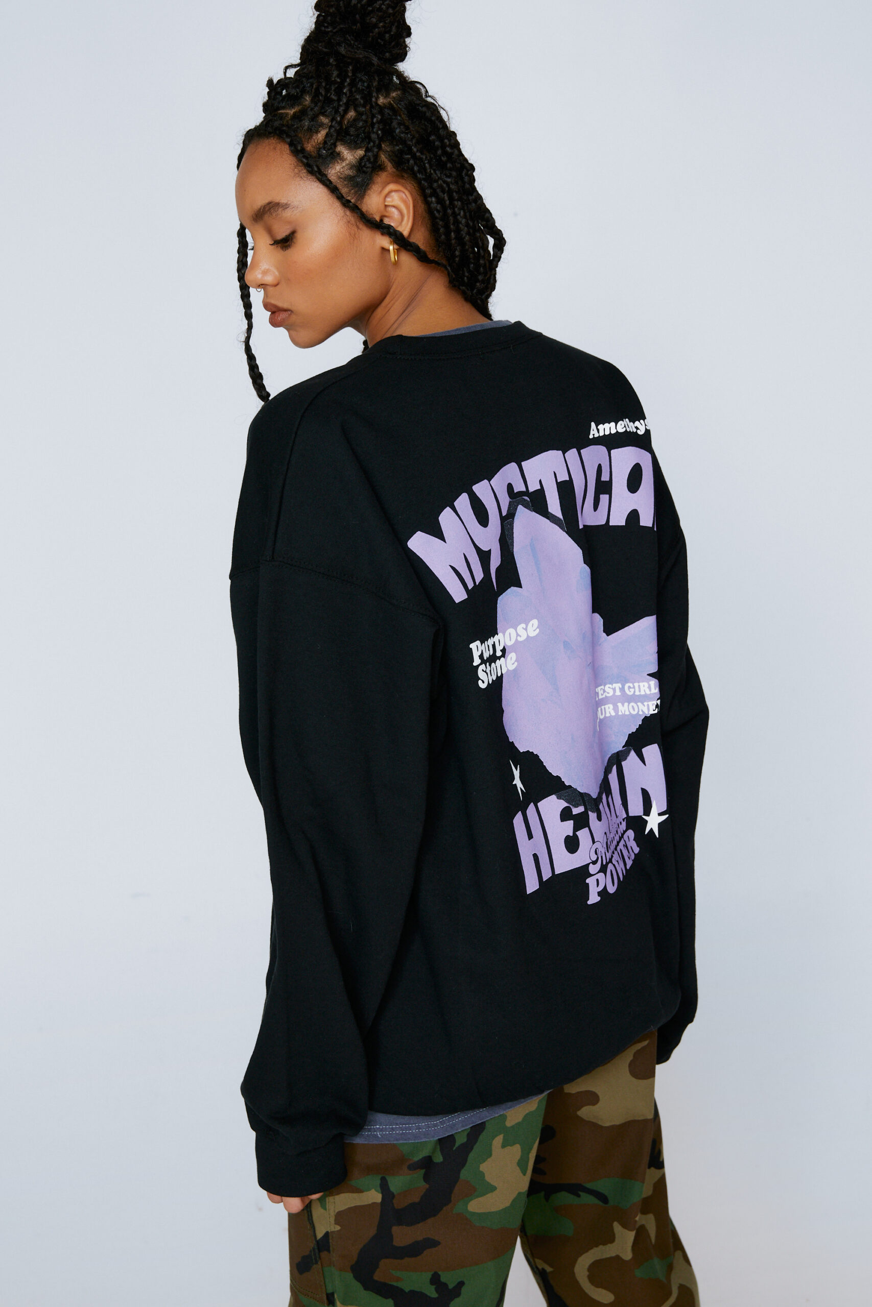 Mystical Healing Graphic Sweatshirt 