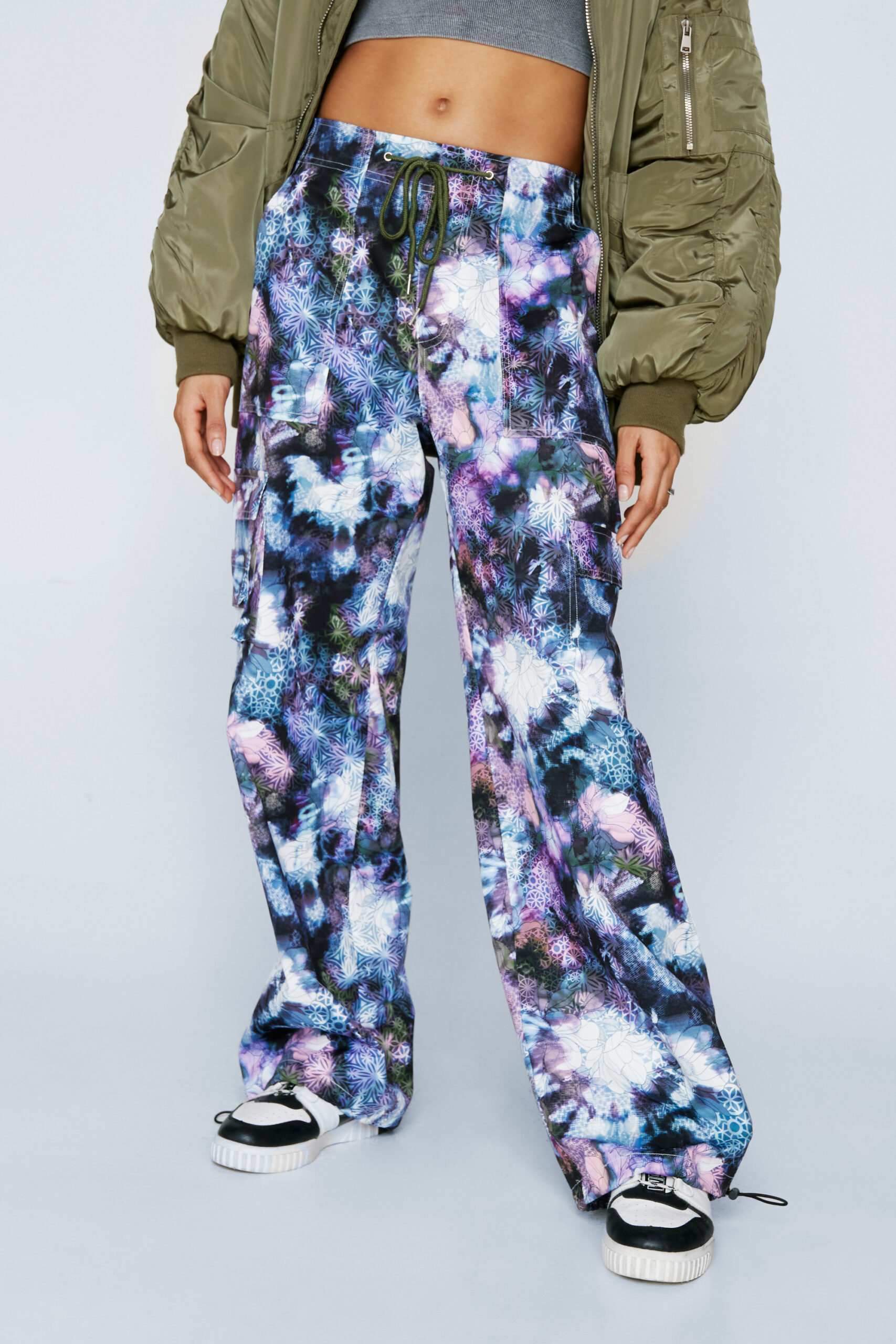 Nasty Gal X Nick Fierro Printed Cargo Pants