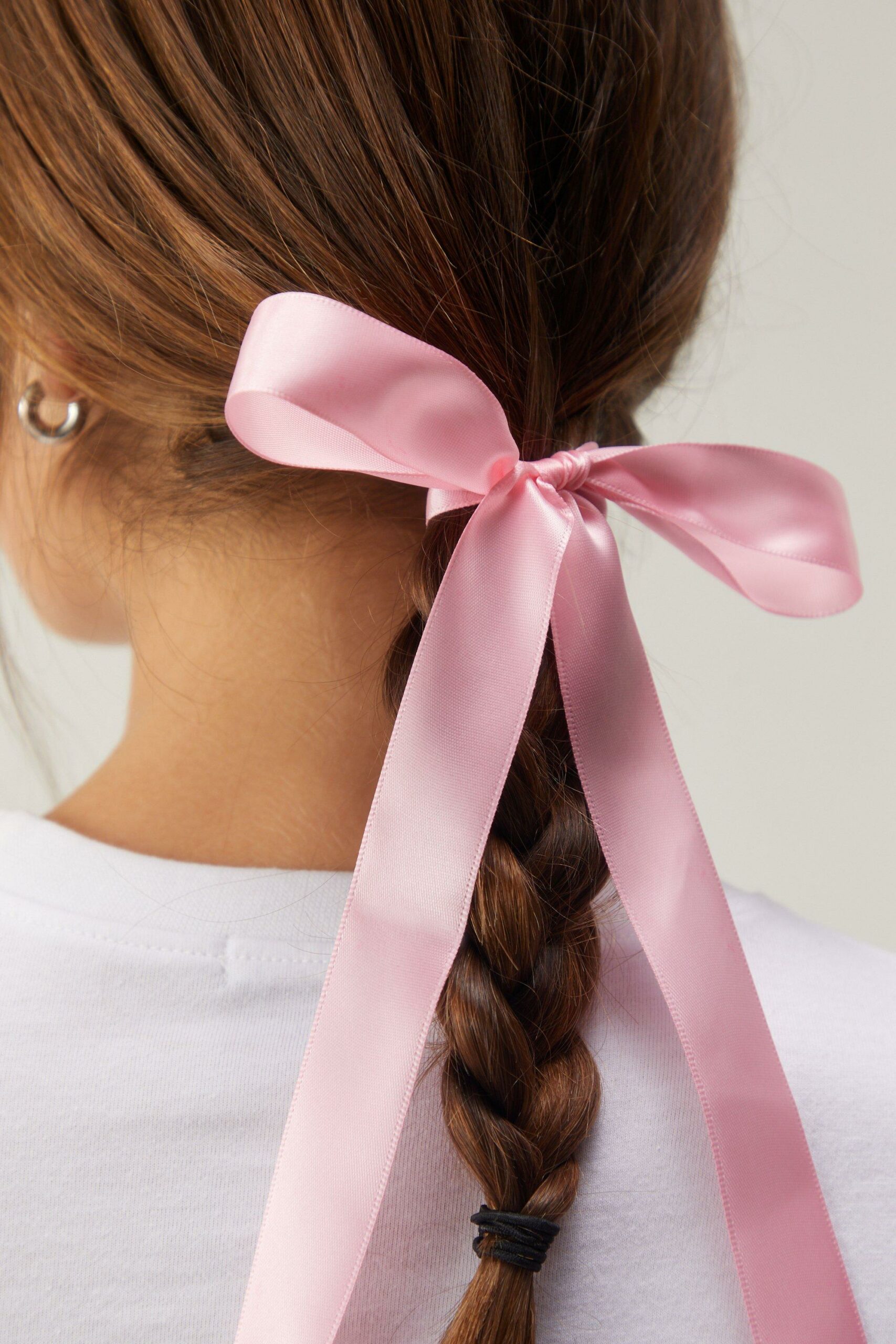 Satin Ribbon Bow Hair Tie