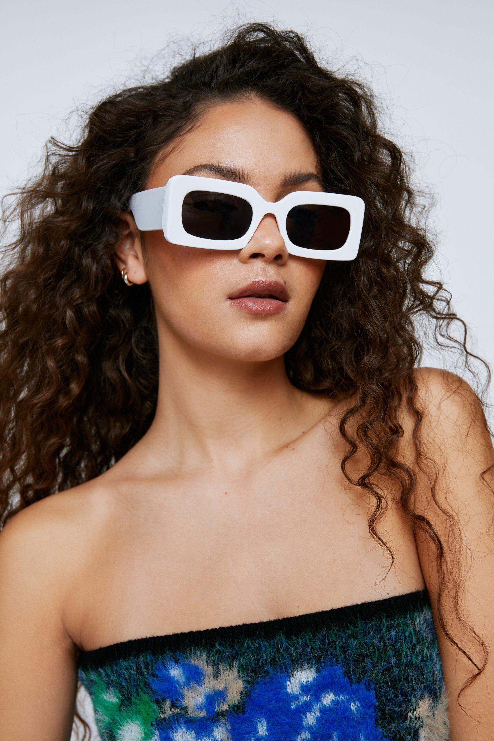 Square Thick Frame Sunglasses