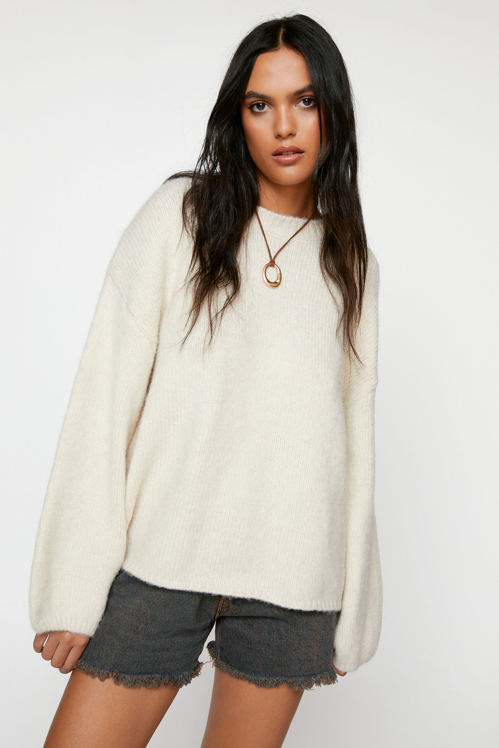 Oversized Crew Neck Sweater