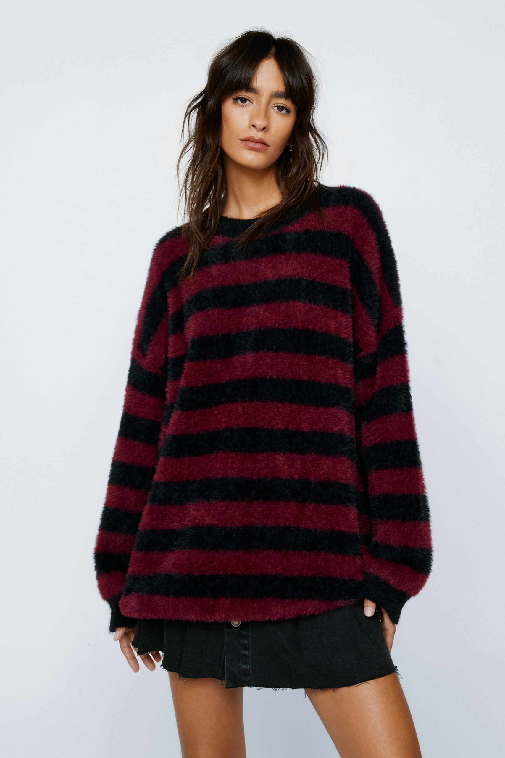 Stripe Oversized Knitted Sweater