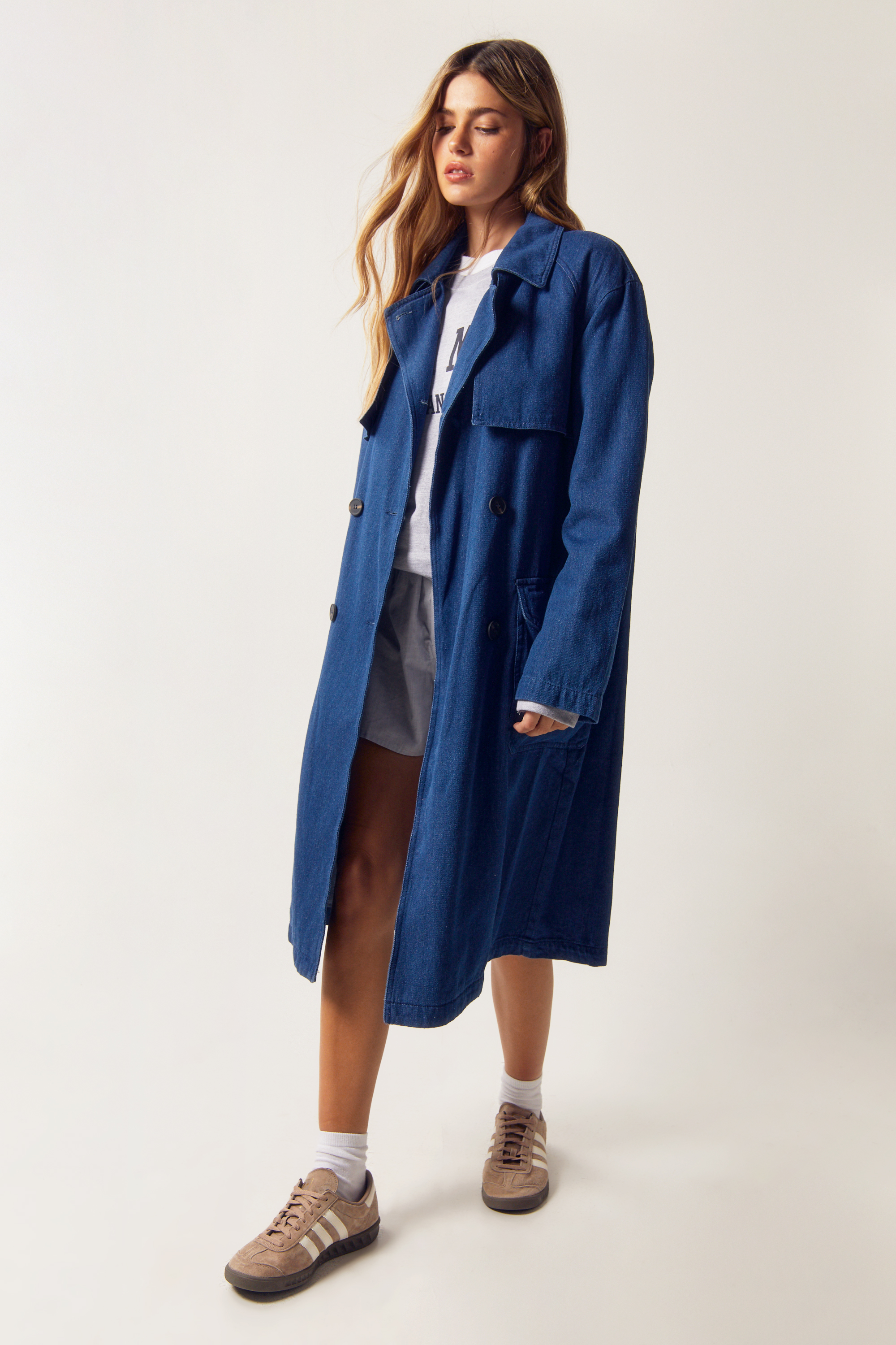 Denim Trench Coat