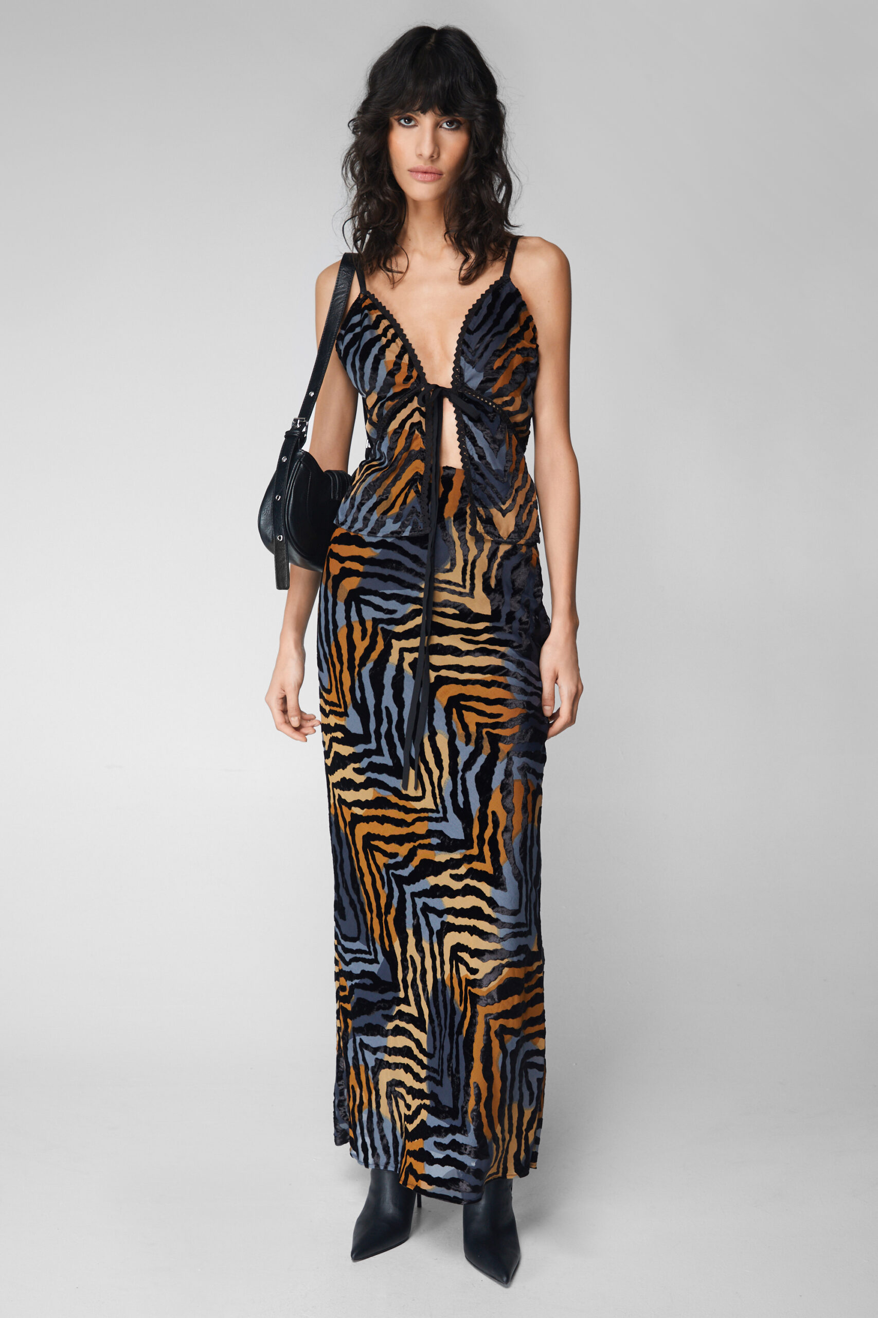 Animal Devore Maxi Skirt