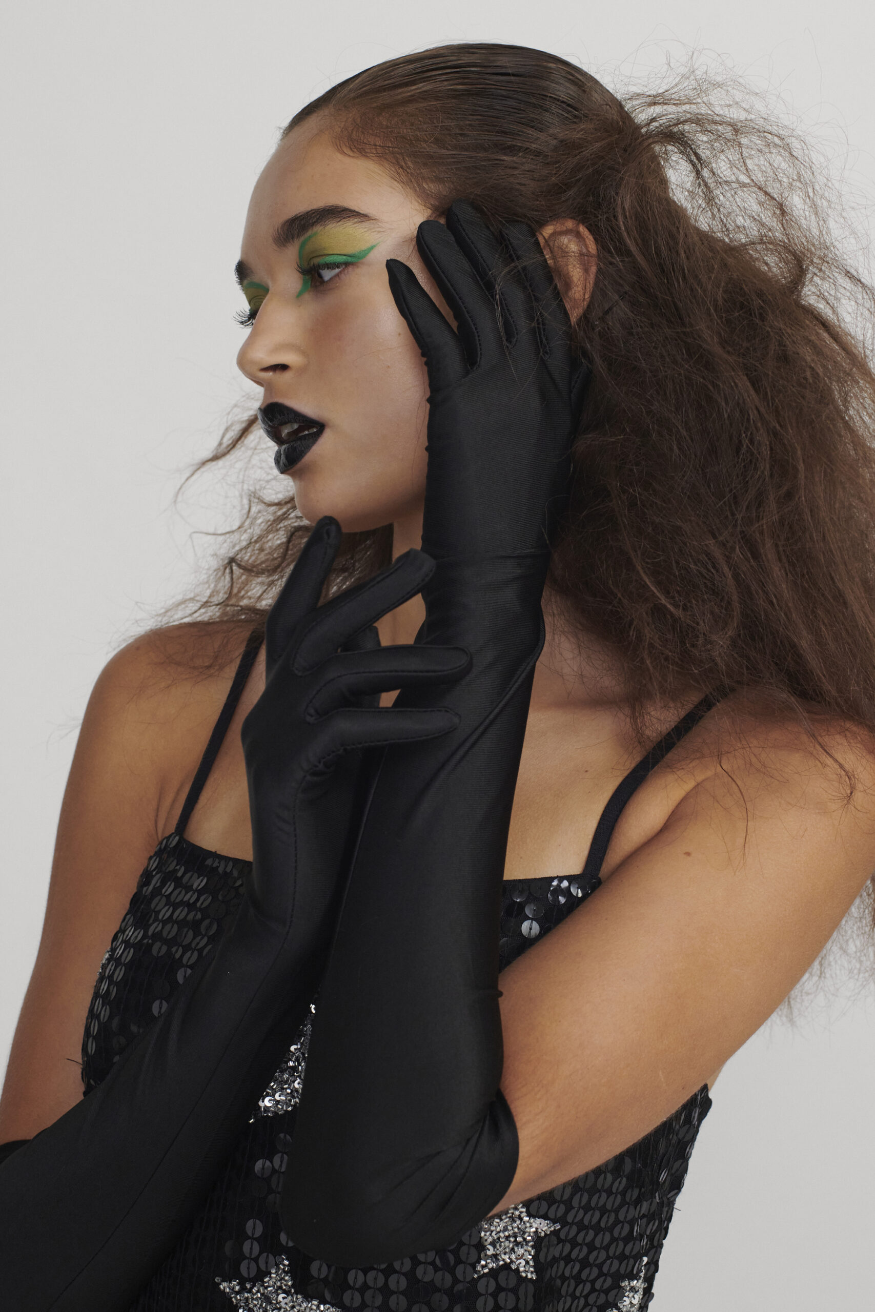 Longline Satin Gloves