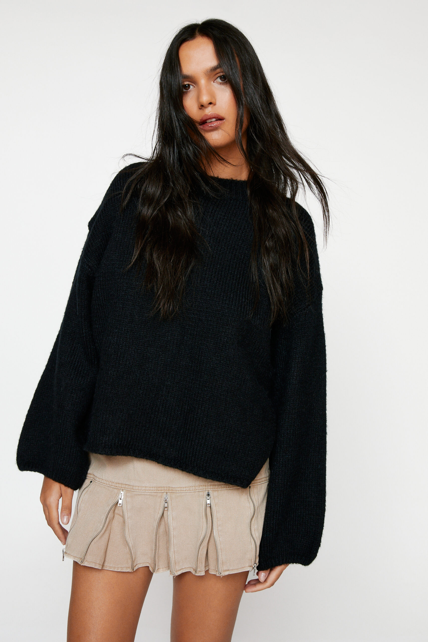 Oversized Crew Neck Sweater