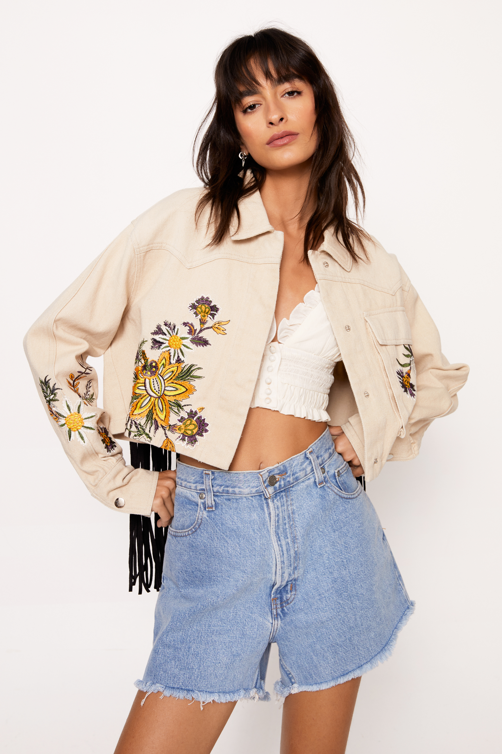 Floral Embroidered Jacket