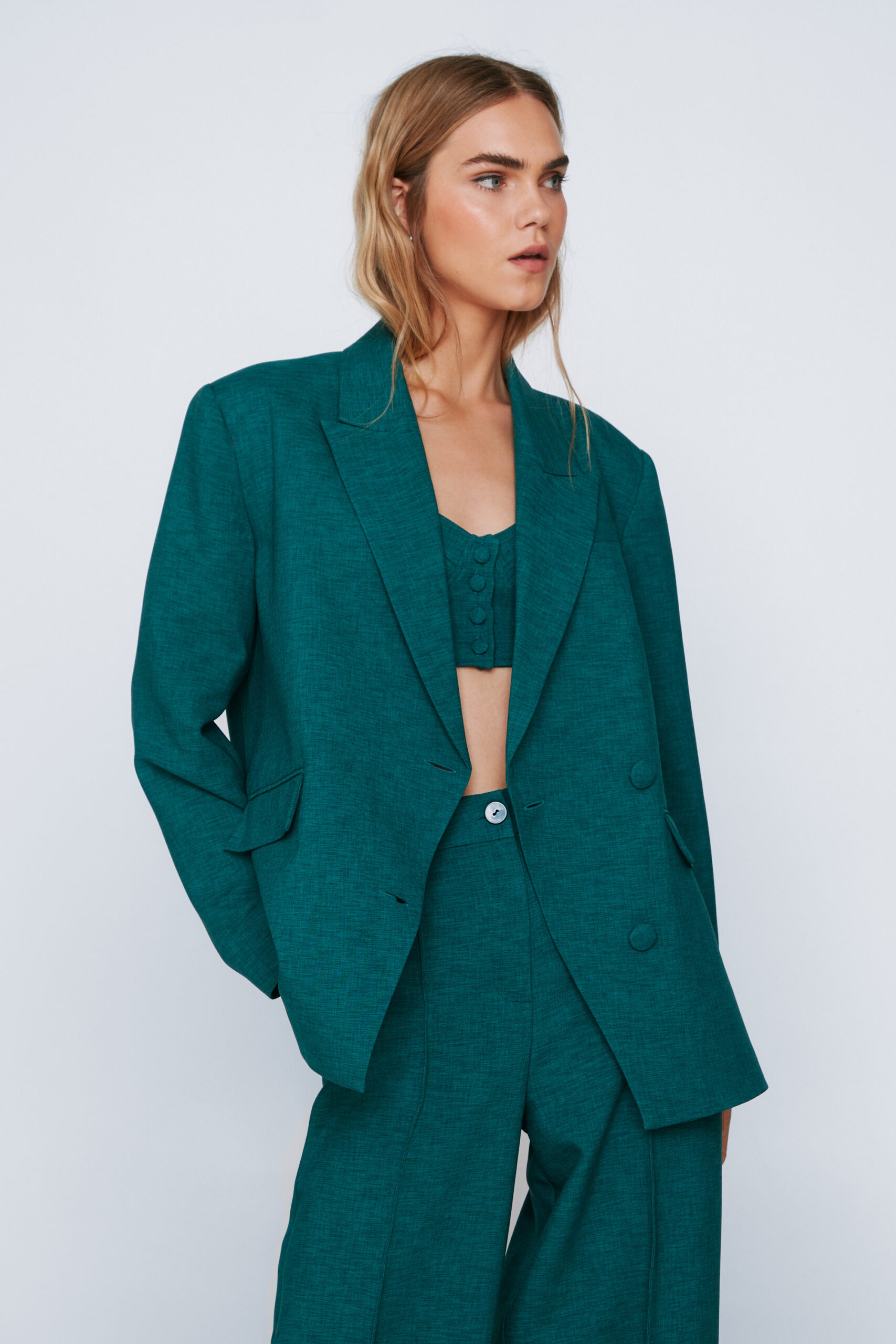 Asymmetric Single Breasted Blazer