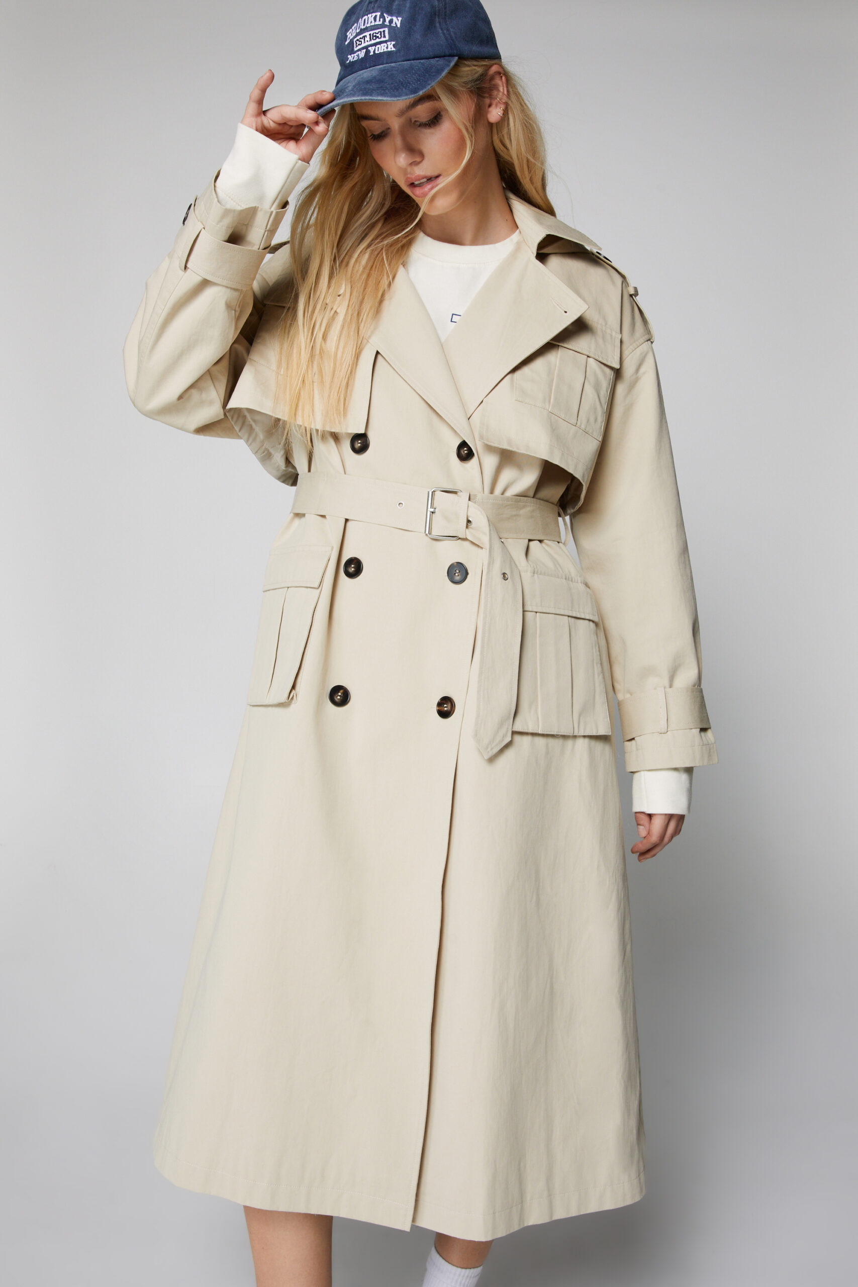 Premium Hooded Trench Coat