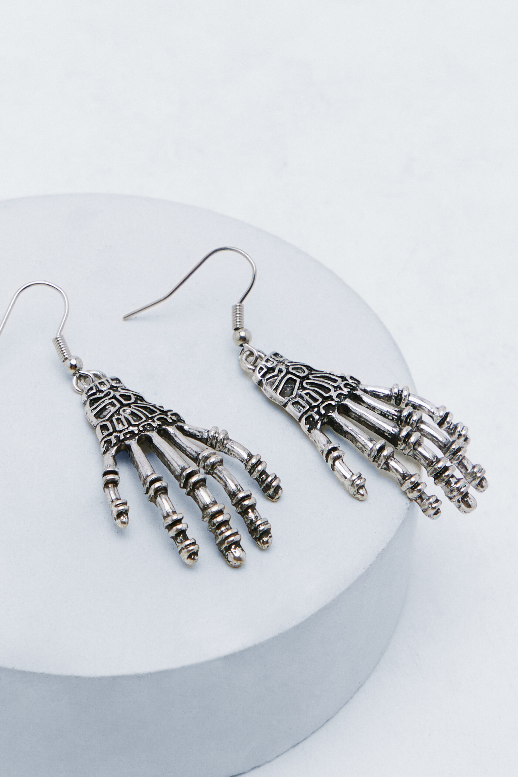 Skeleton Hands Drop Earrings