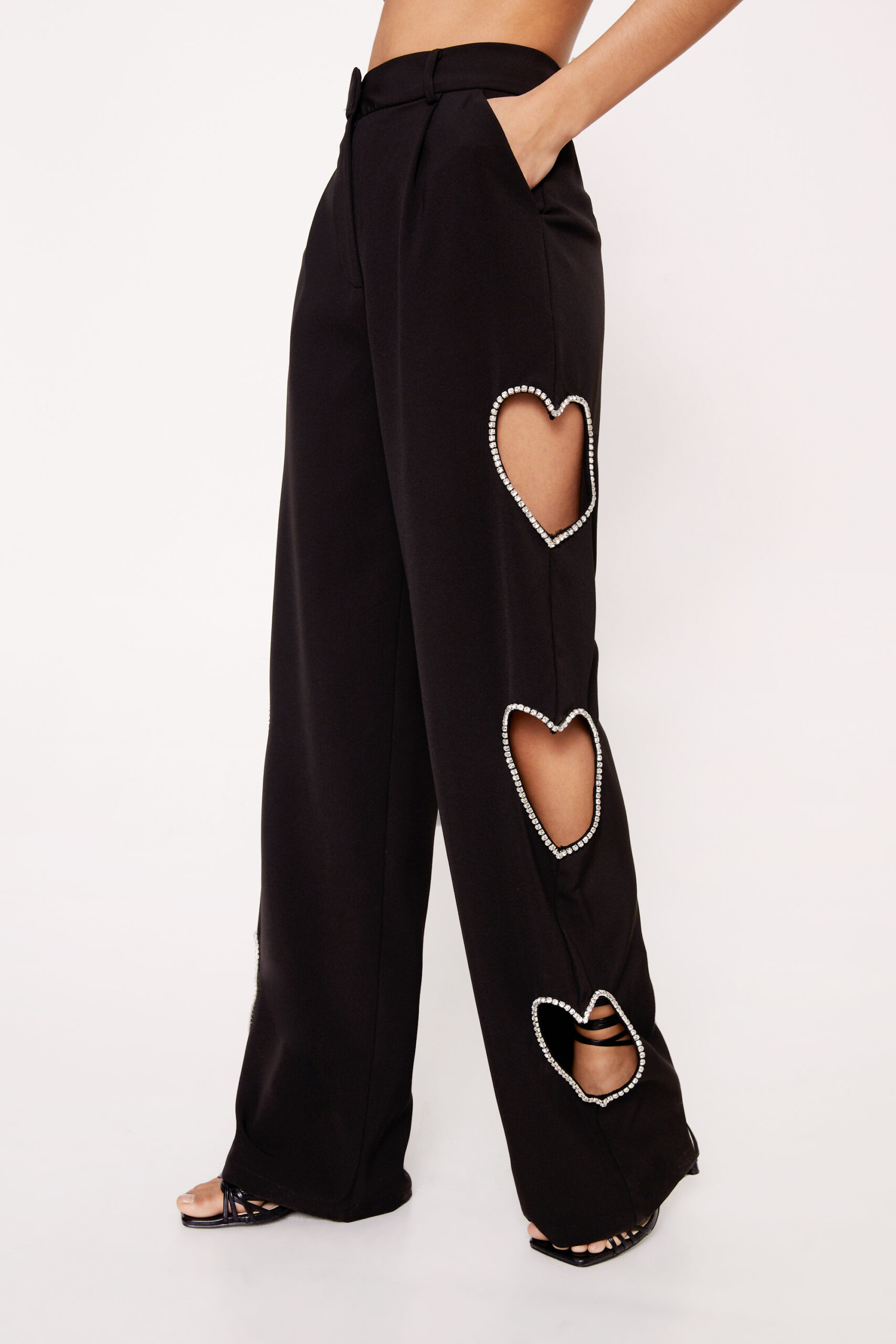 Premium Heart Cut Out Pants