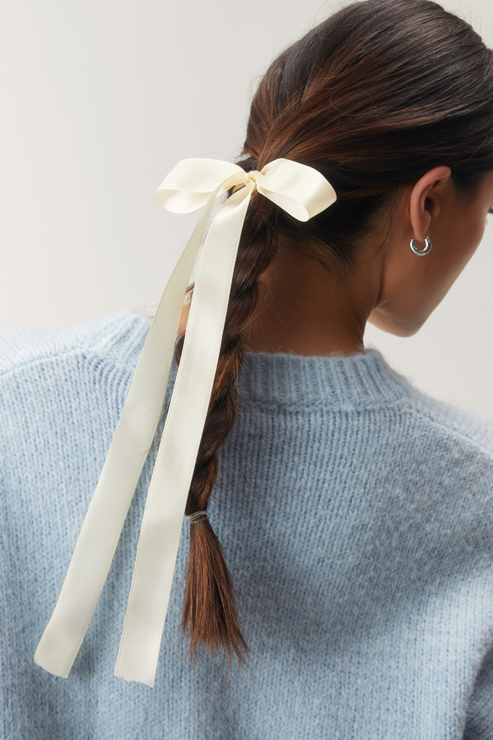 Satin Ribbon Bow Hair Tie