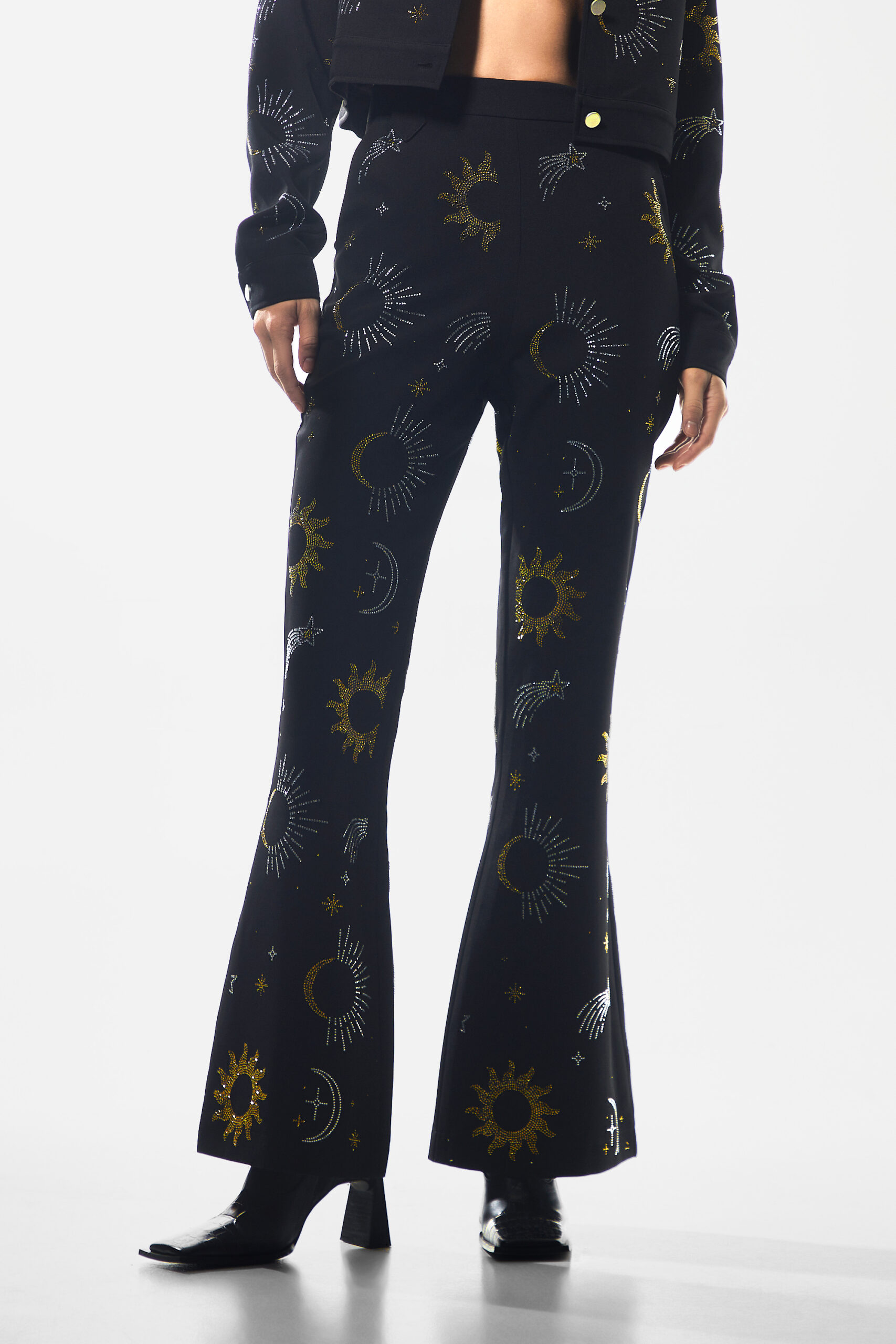 Premium Celestial Tailored Flare Pants