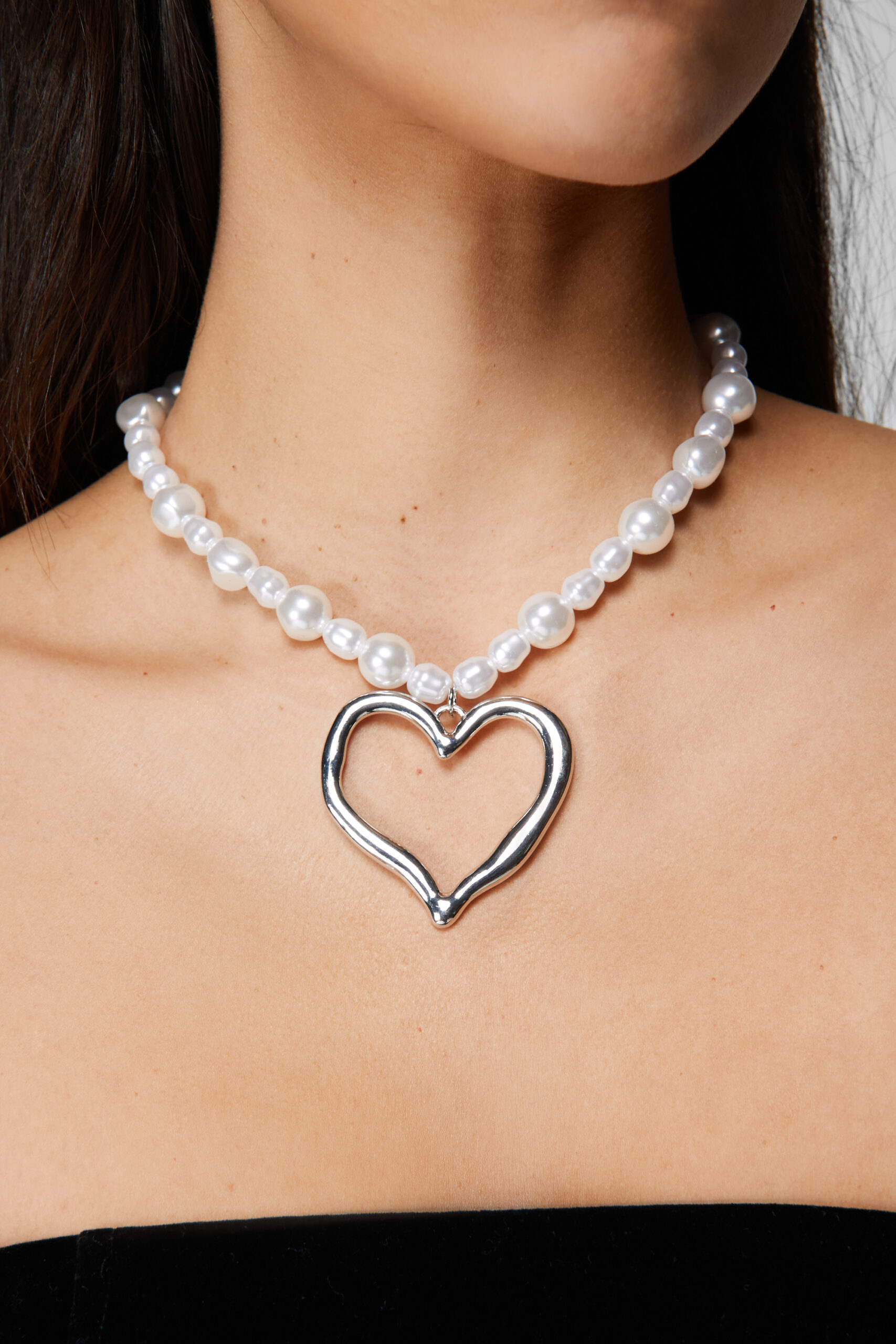 Pearl Heart Necklace