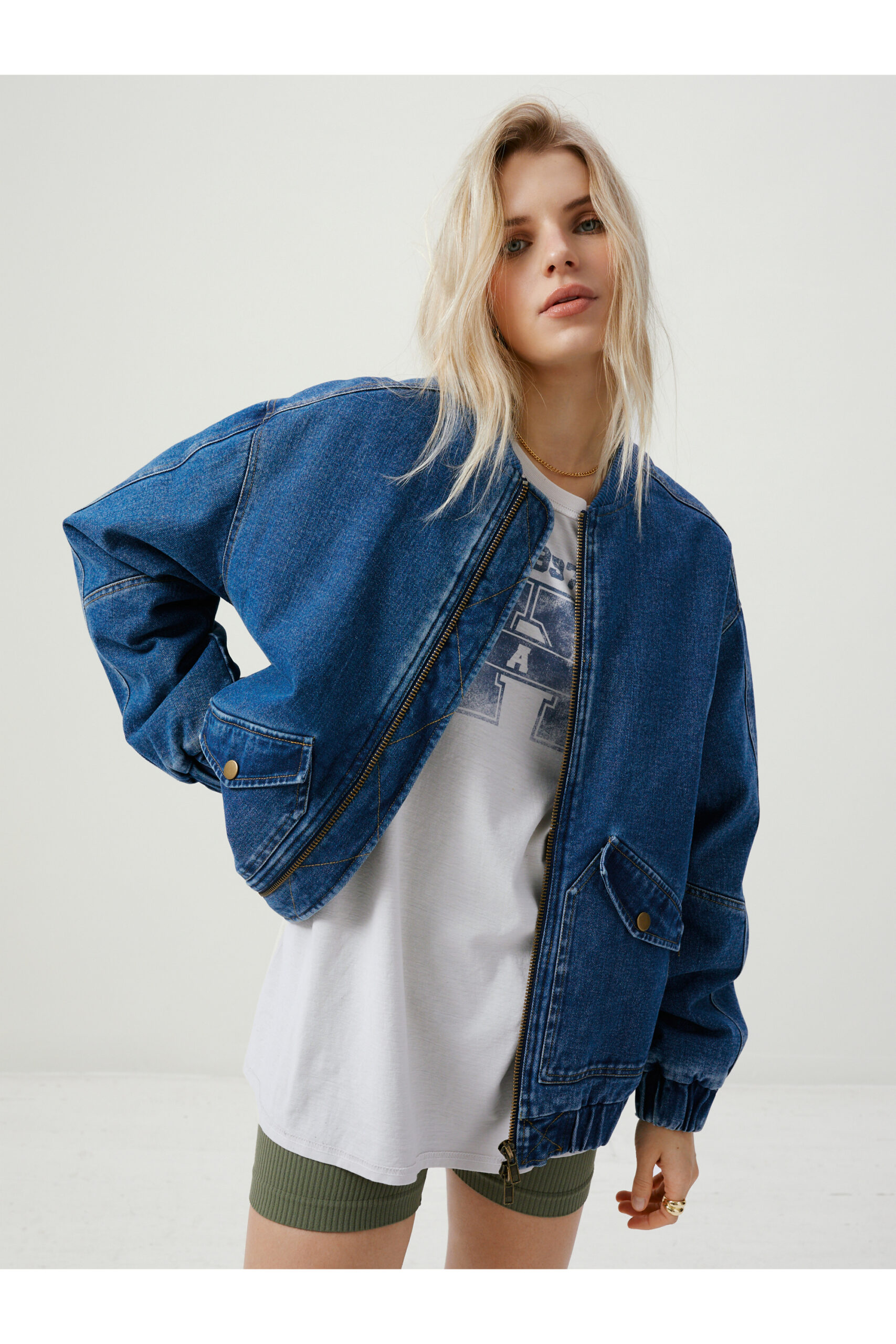 The Denim Bomber Jacket